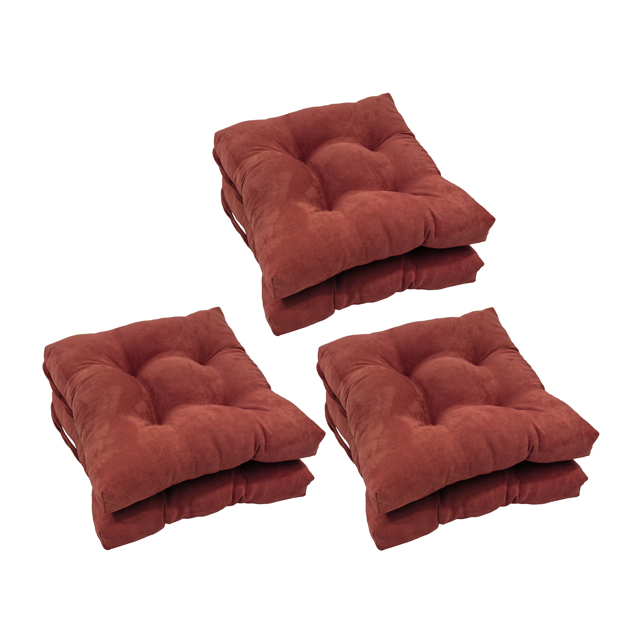 Blazing Needles Natural Twill U-shaped Chair Cushions - Set of 4, Made in  USA, Indoor Use