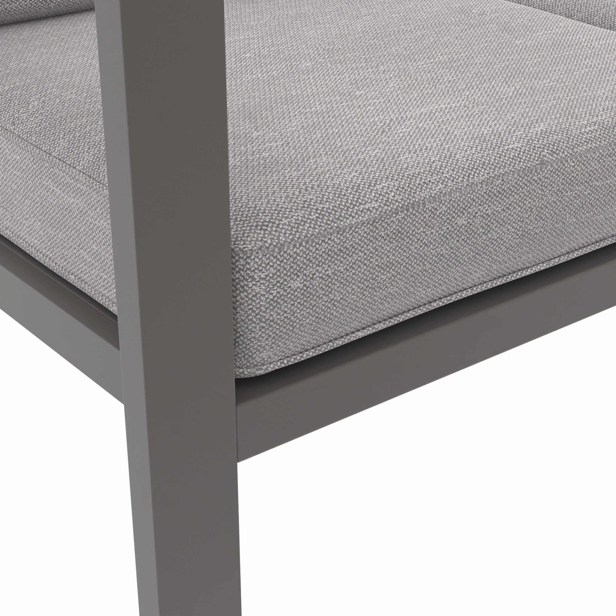 allen + roth Chatham Pier 4-Piece Patio Conversation Set with Gray Cushions