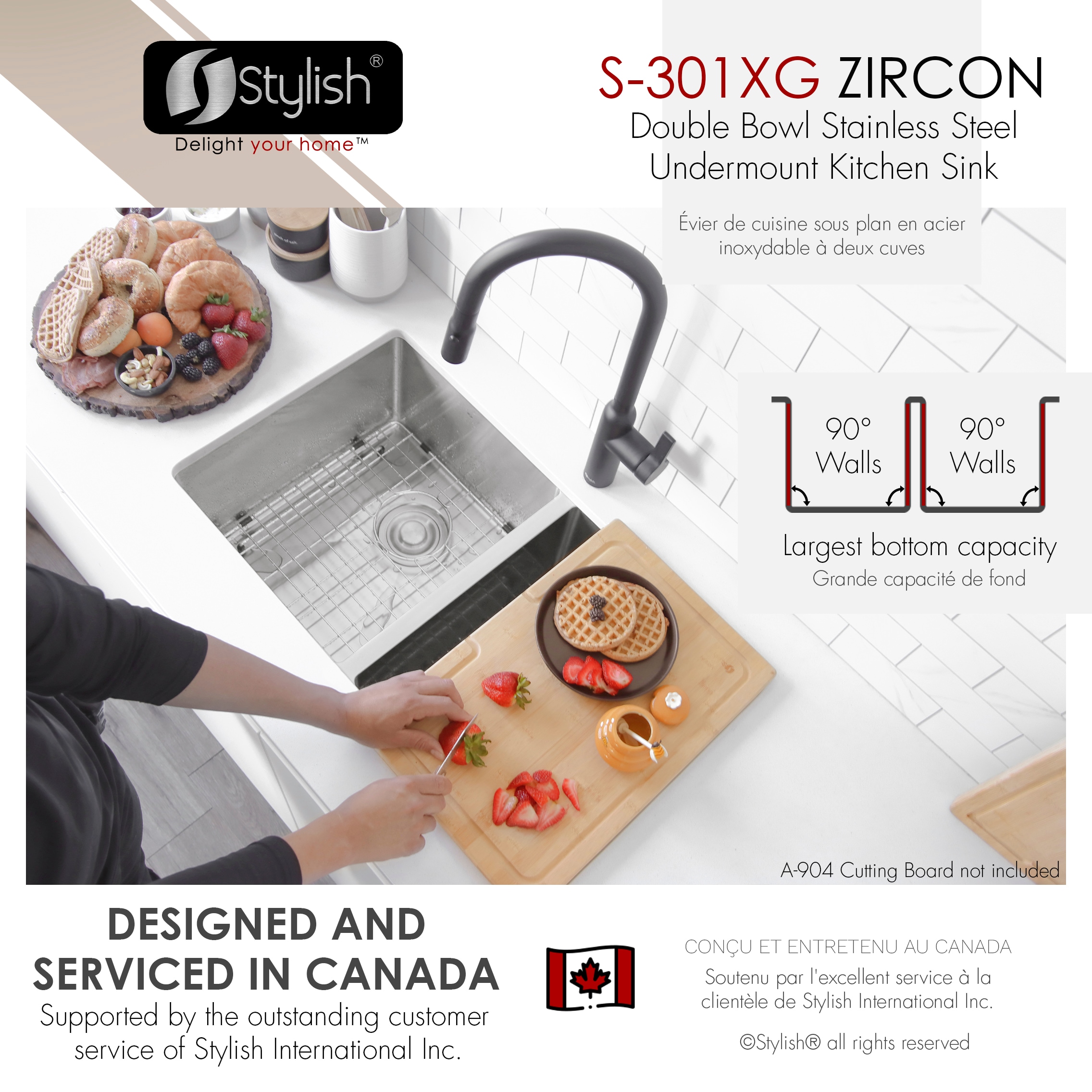 Stylish S-301XG Kitchen-Sinks - View #6