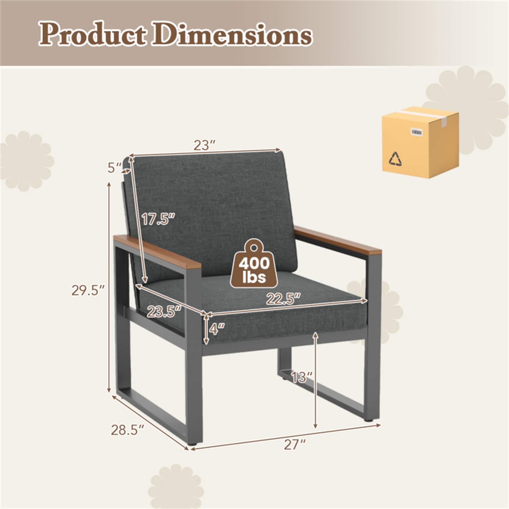 BABOOM BOM-997GR-1-CO Patio-Chairs - View #6