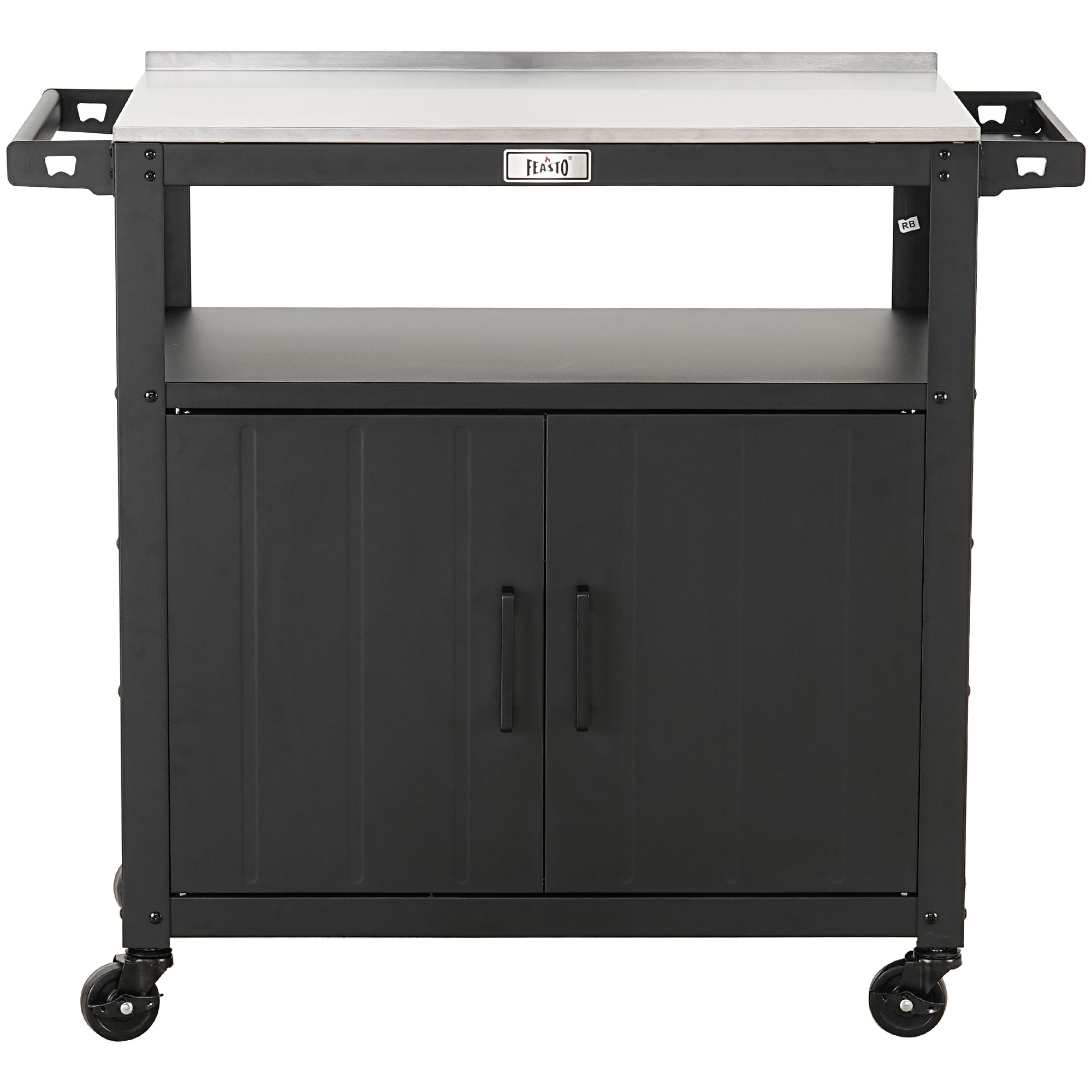 Feasto - Black Steel Grill cart