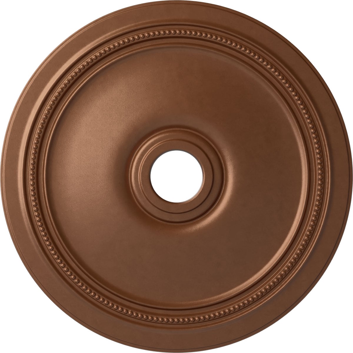 Ekena Millwork CM24DIPOS Diane 24-in W x 24-in L Painted Polished Copper Polyurethane Whole Ceiling Medallion
