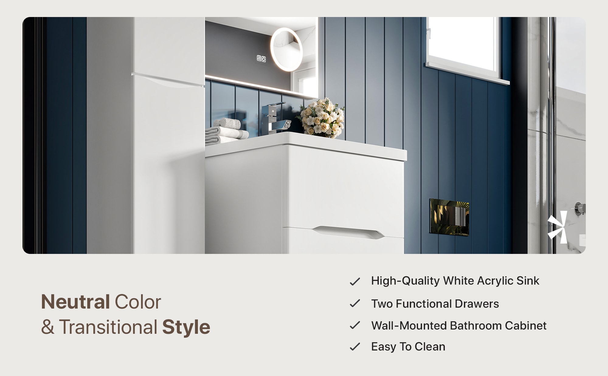 Eviva EVVN732-24WH Bath-Vanity-Combo - View #8