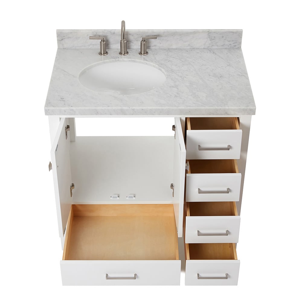 ARIEL A037S-L-VO-WHT Bath-Vanity-Combo - View #6
