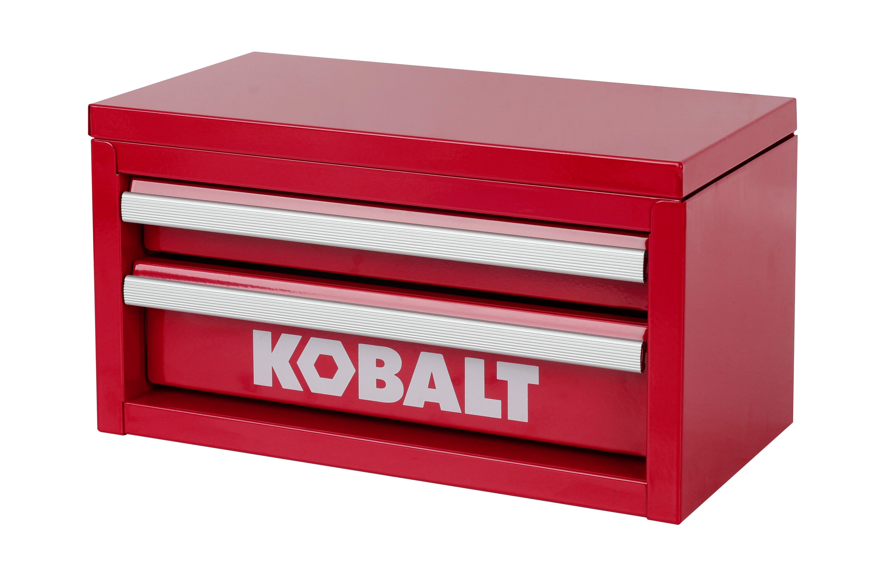 Kobalt Mini 10.83-in Friction 2-Drawer Red Steel Tool Box in the