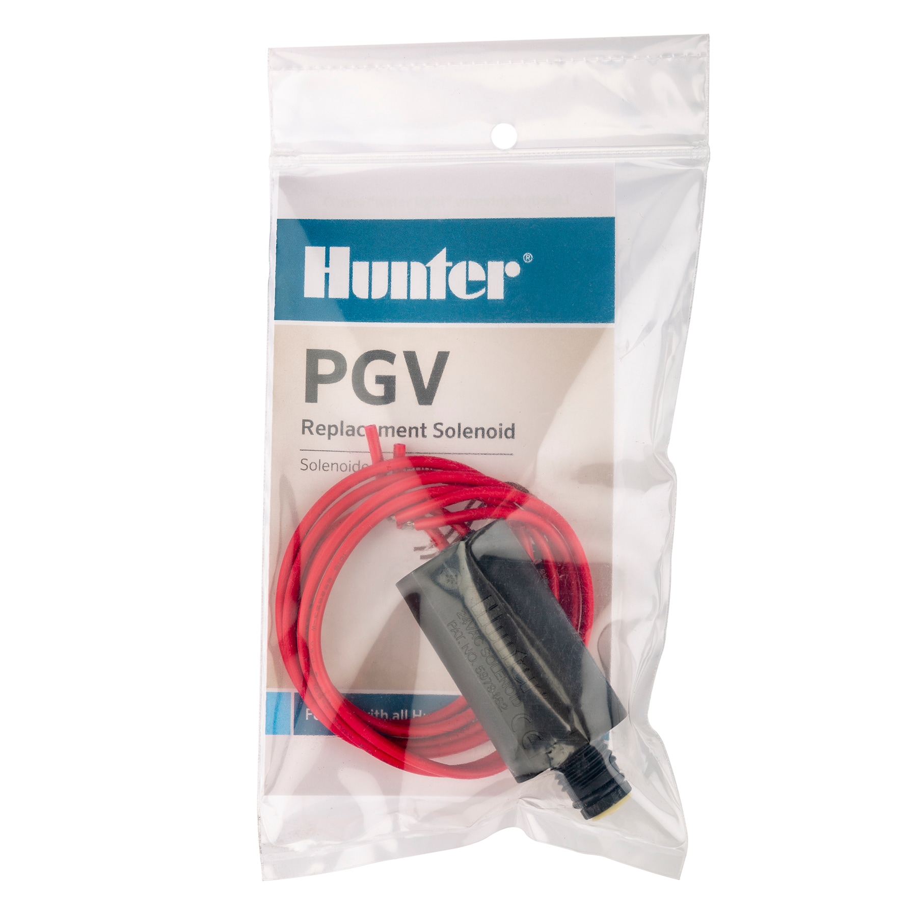 Hunter Industries Kit of 2 RTL1001606800 Hunter AC-Solenoid Irrigation Valve Replacement Black 