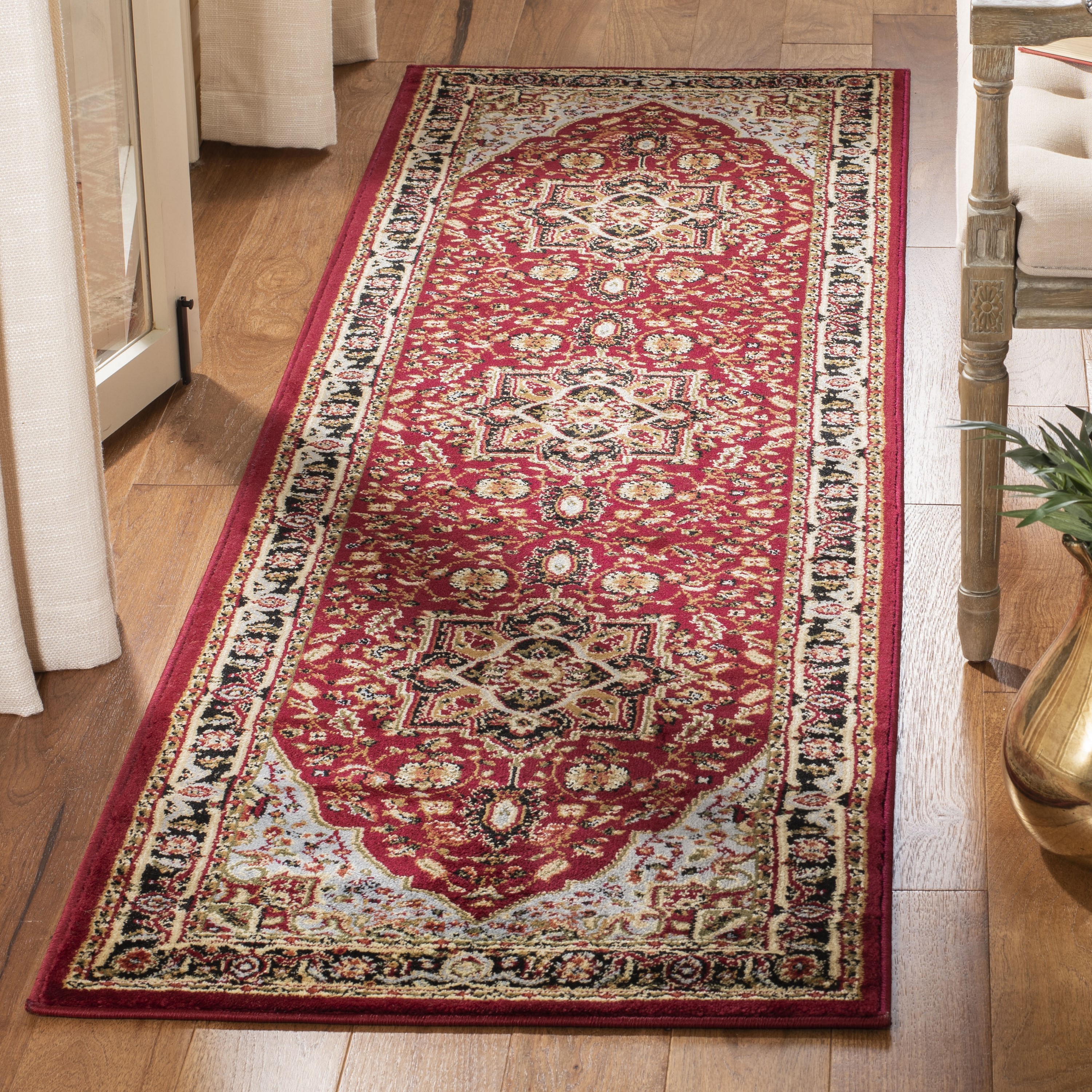 Front Door Rug - Old Persian Heriz Front Door Wool Rug for Sale