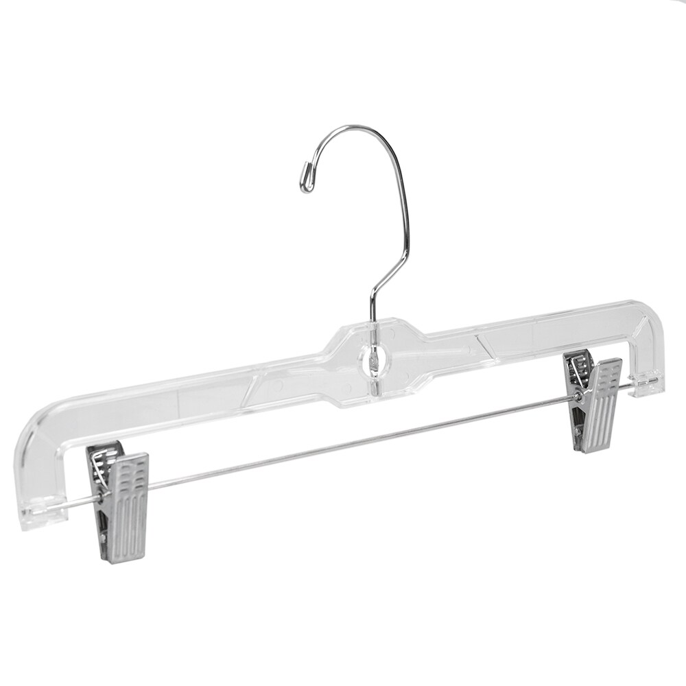 PLASTIC BOTTOM HANGER WITH CLIPS BOX OF 100 