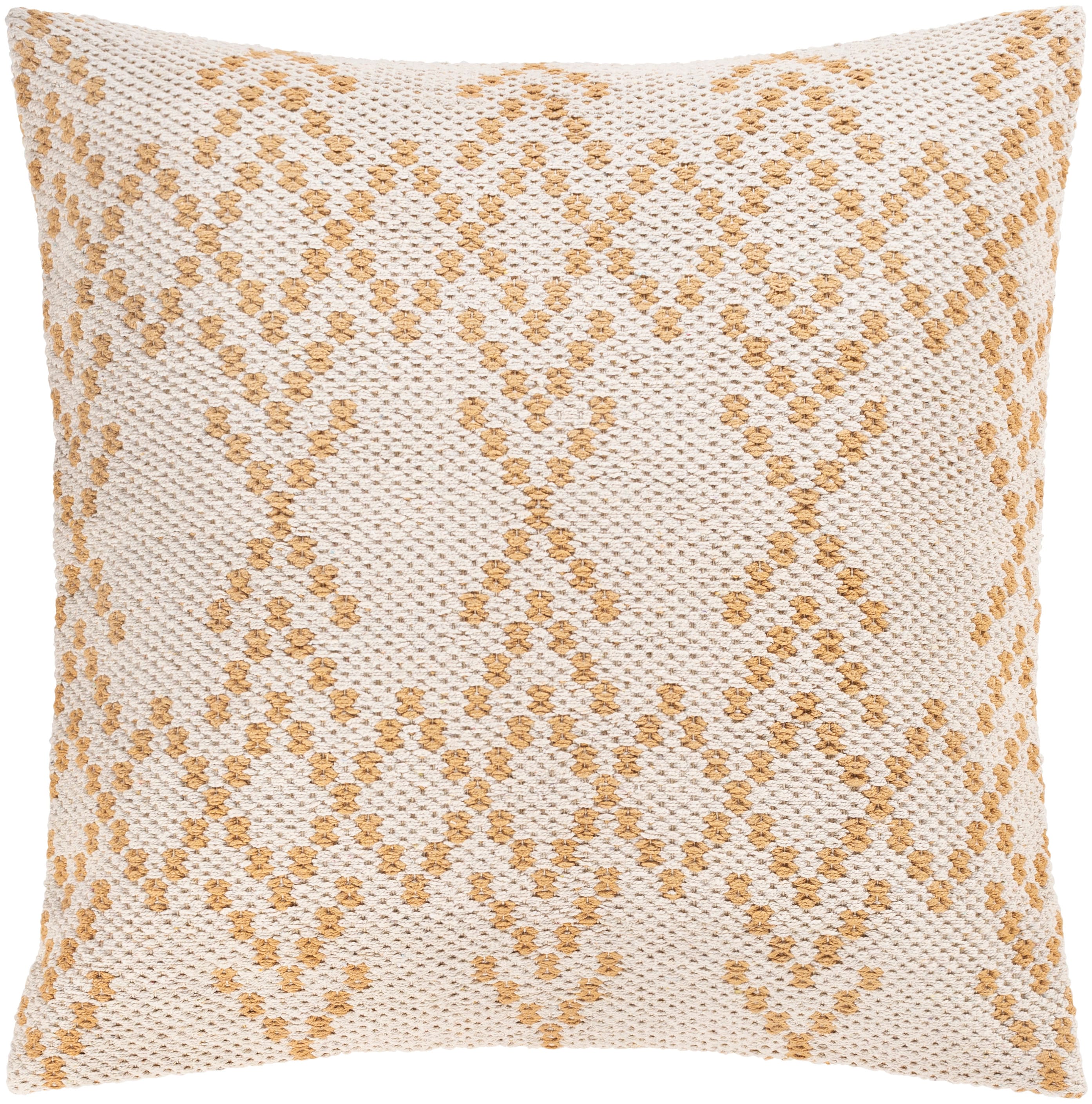Ryder 20" x 20" Light Neutral Cotton Accent Pillow