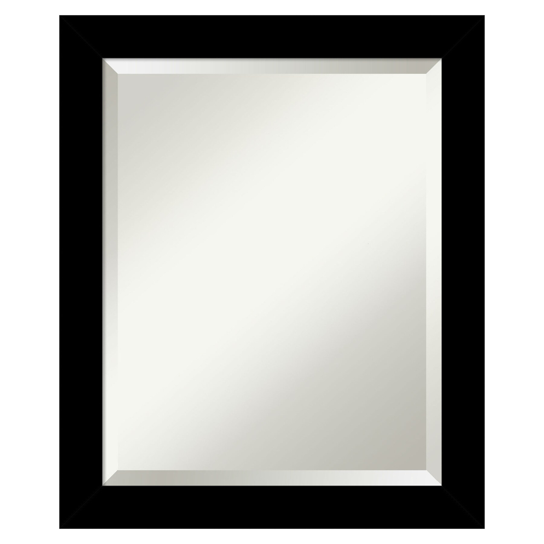 Basic Black Narrow Frame Rectangular Wall Mirror
