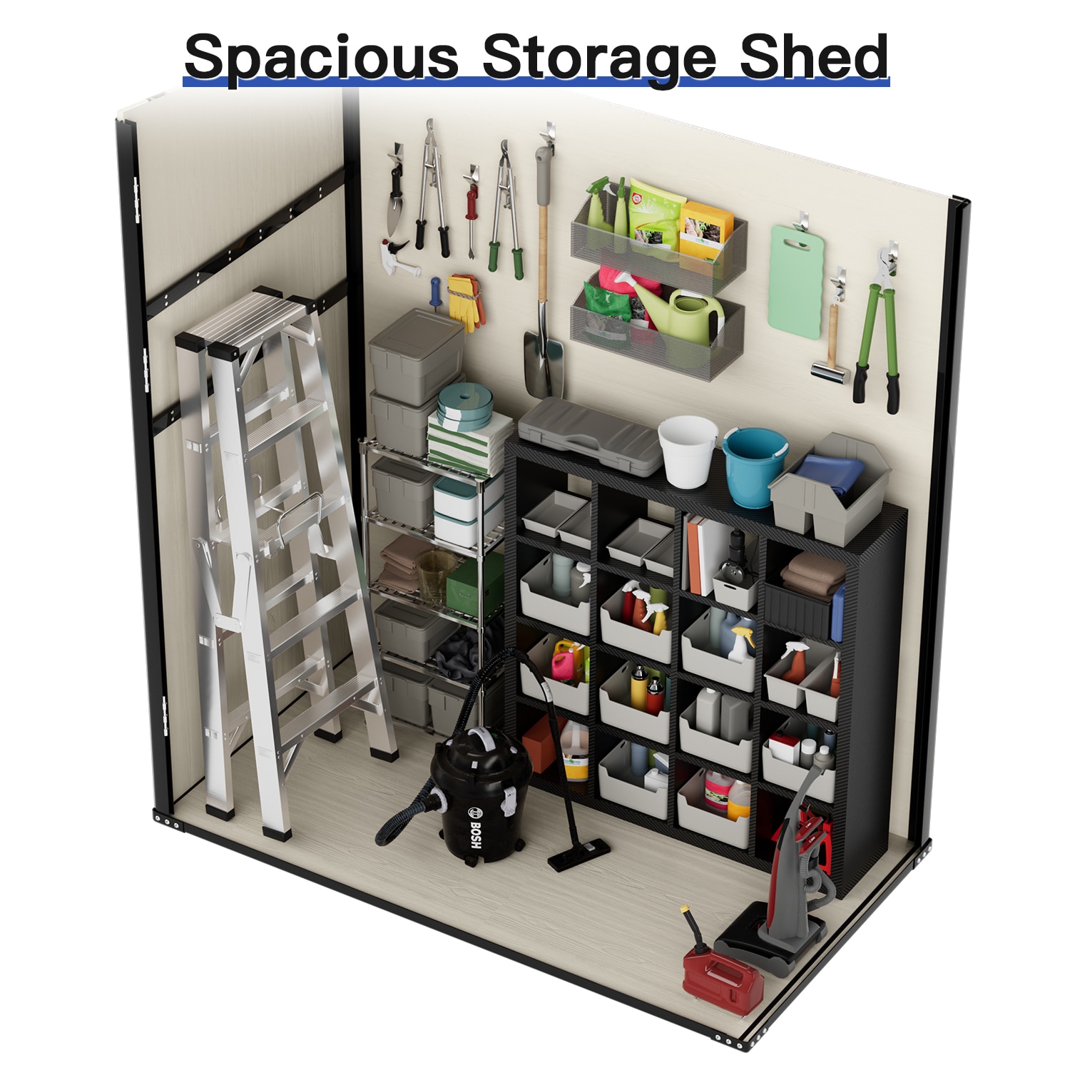 AOXUN AX-40403G Vinyl-Resin-Storage-Buildings - View #4
