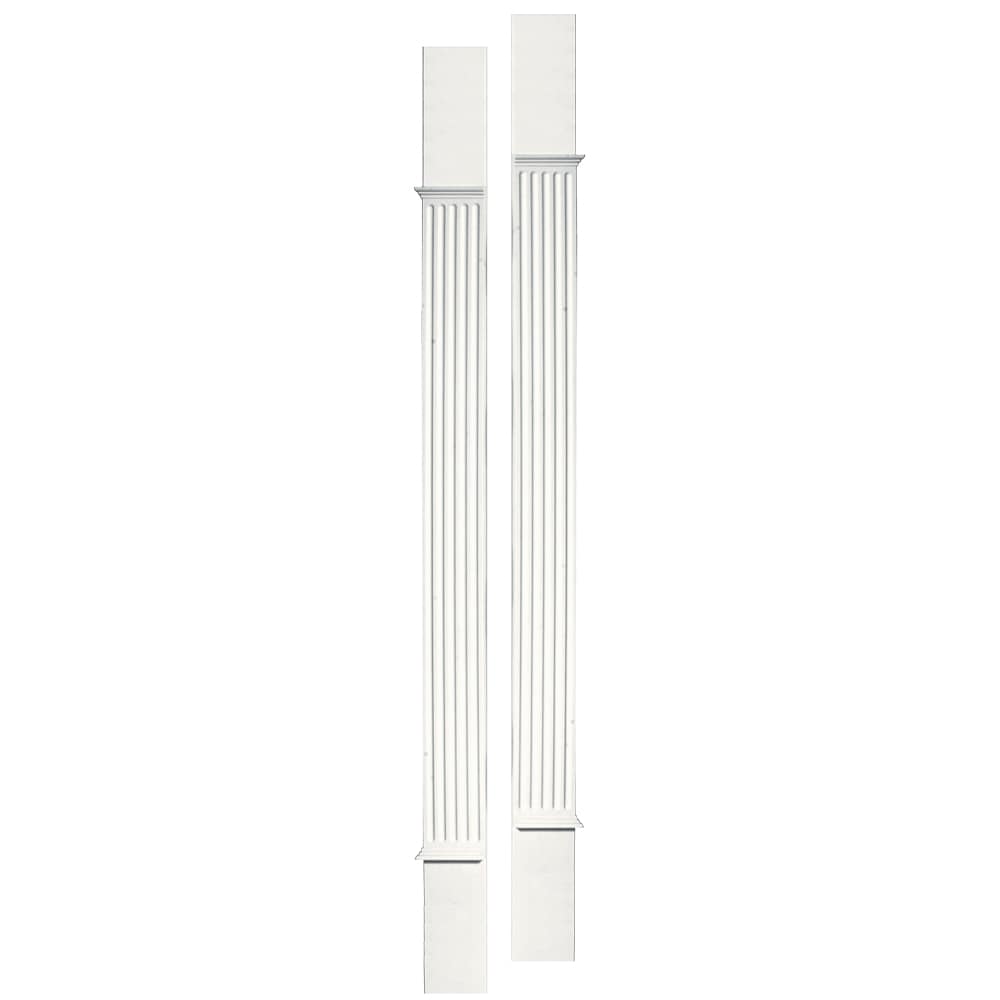 Vantage V3200000123 6-1/4-in x 96-in Finished PVC Header/Pilasters Entry Door Casing Accent