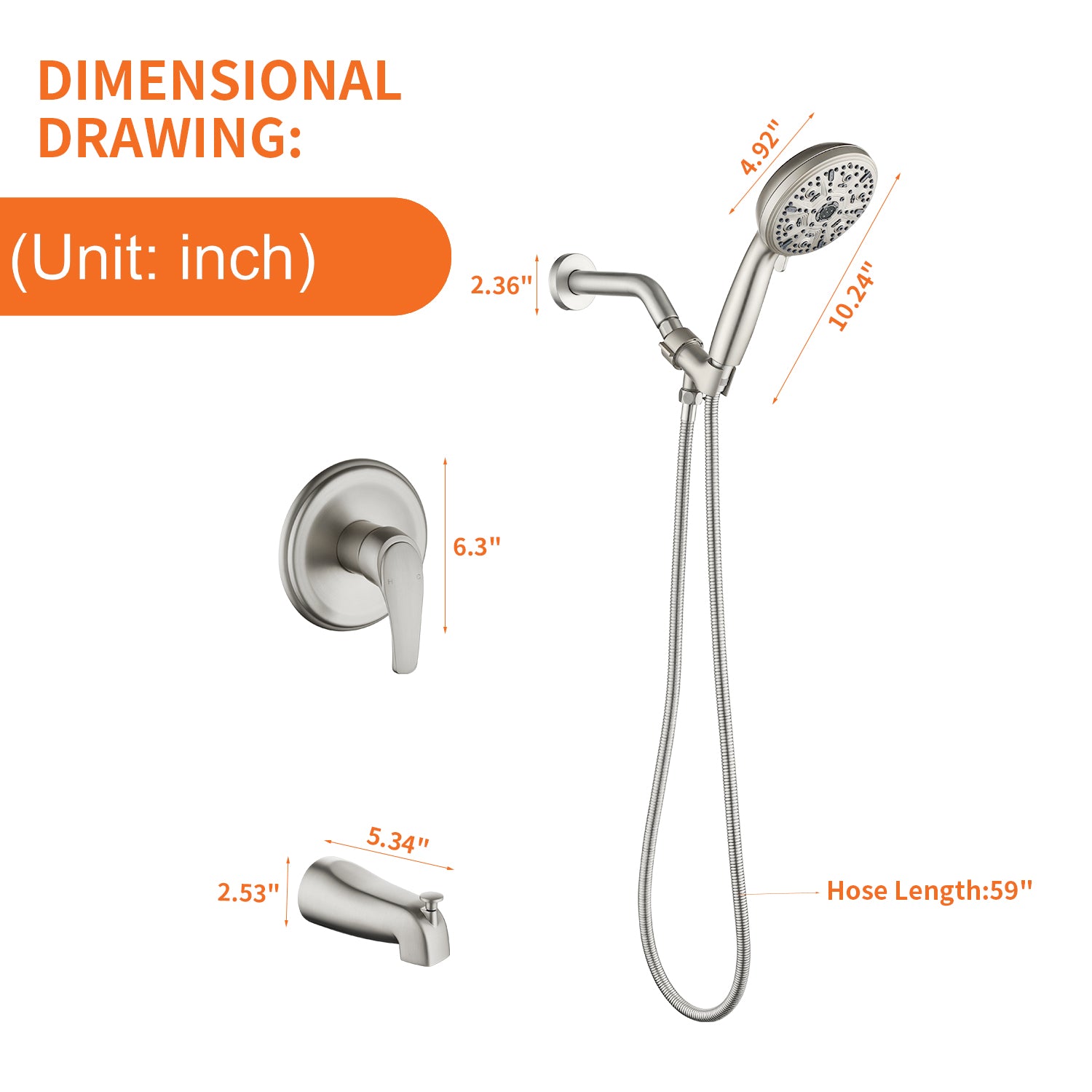 Boyel Living BL88047BN Tub-Shower-Faucets - View #10