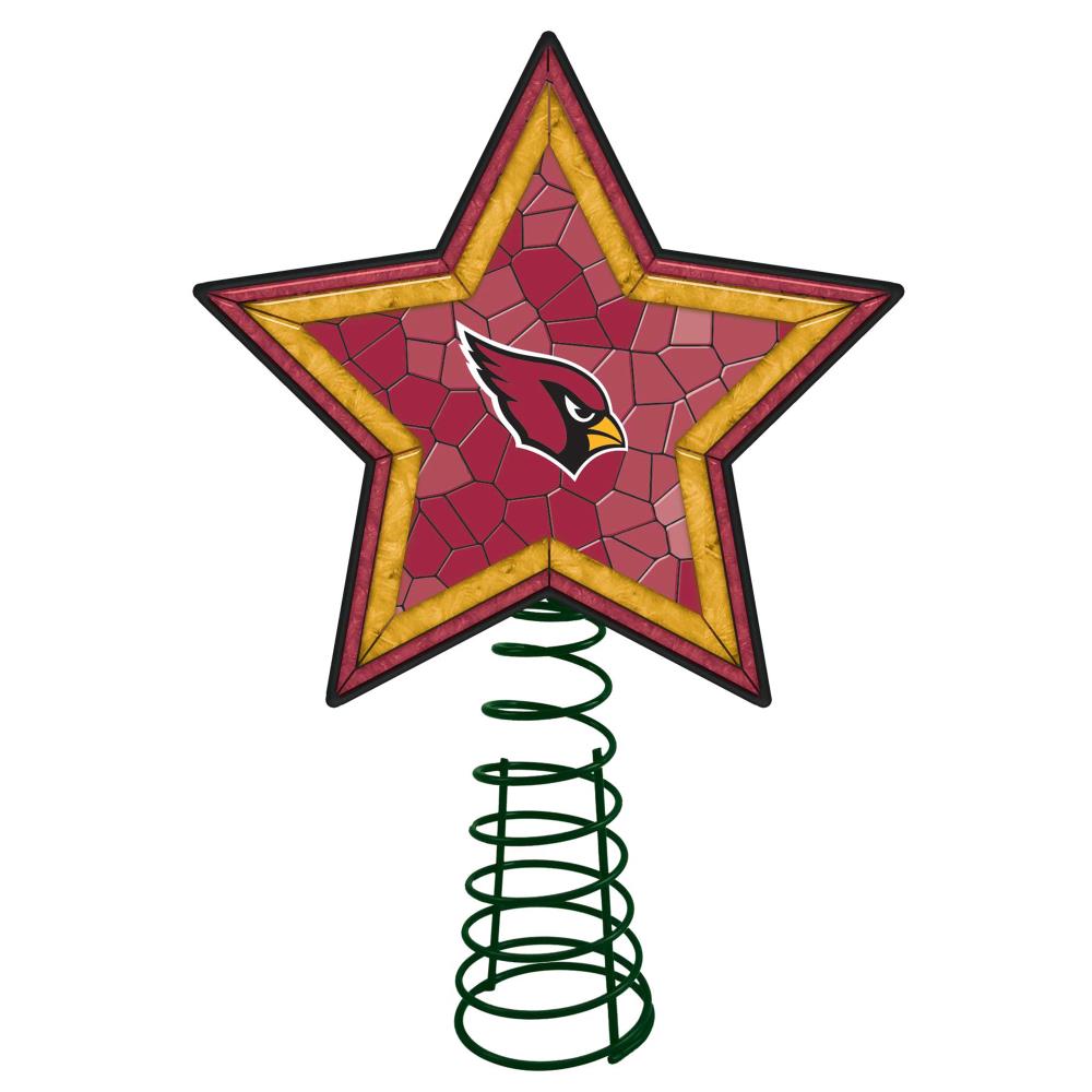 The Memory Company NFL-ACA-2303 10-in Star Team White Christmas Tree Topper