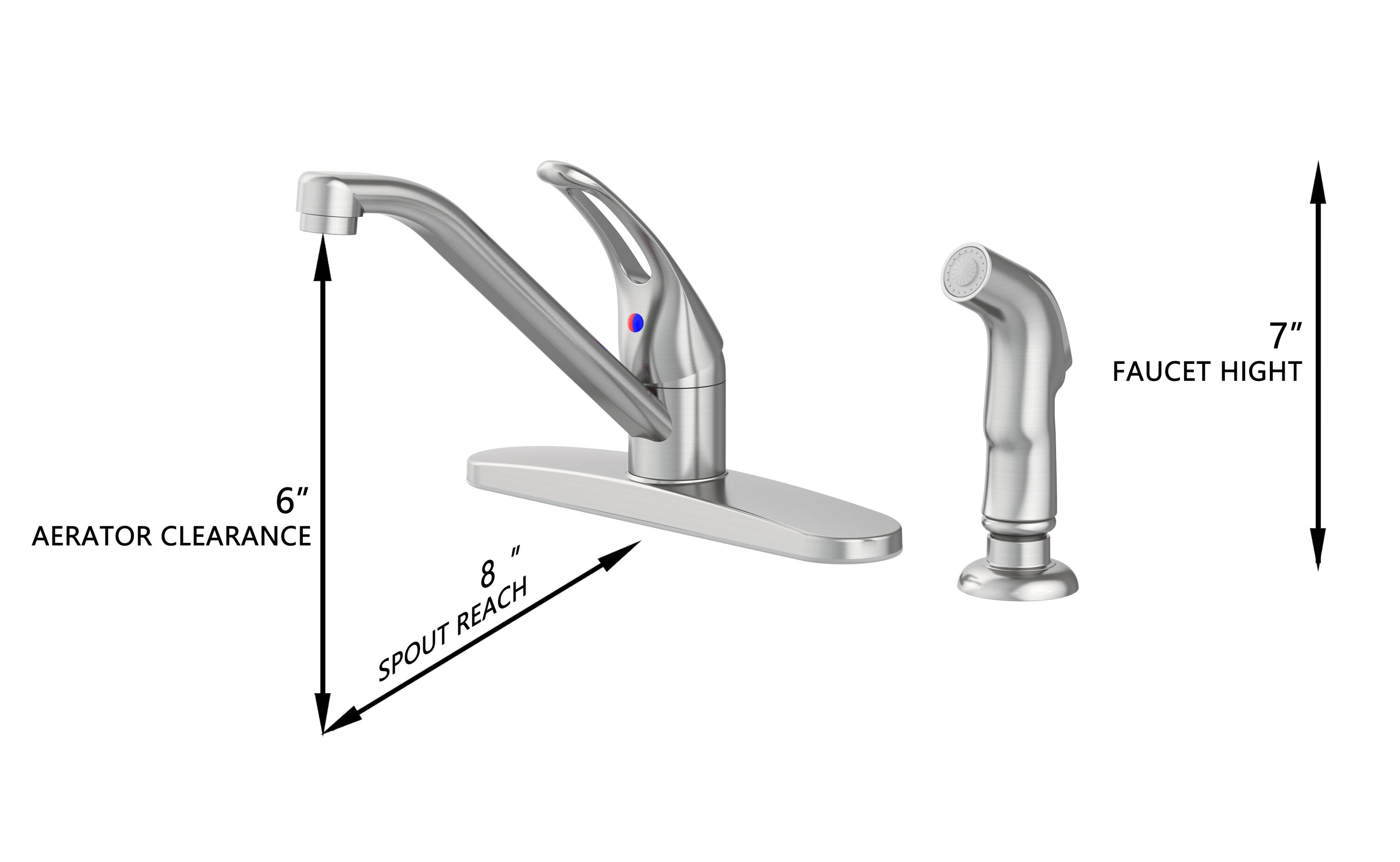 Project Source 67896W-100802 Kitchen-Faucets - View #4