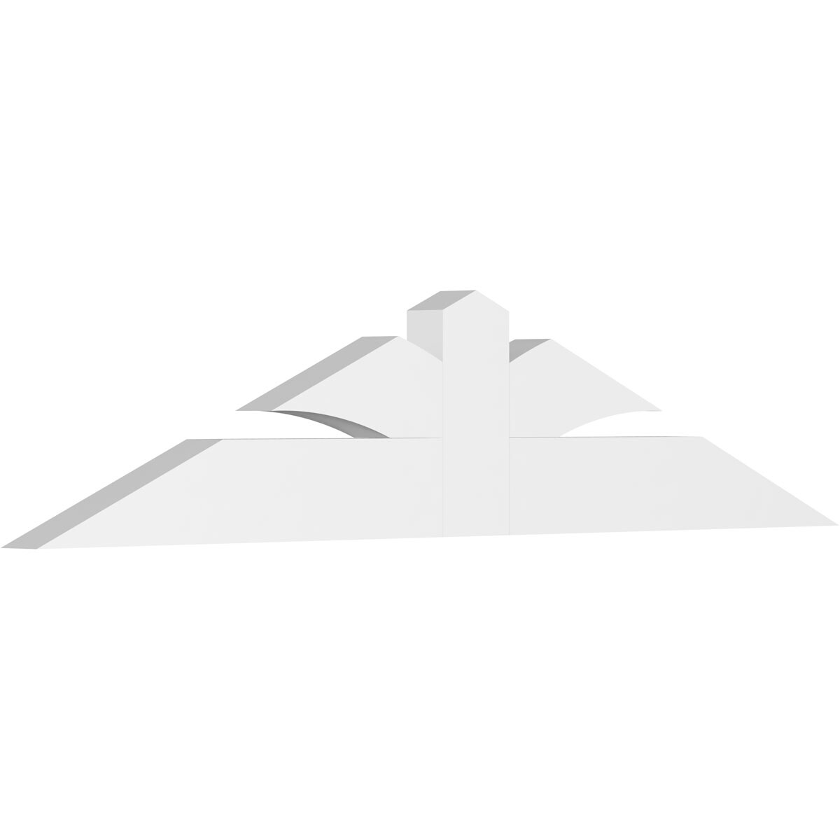 Ekena Millwork GBP048X10X0204RIC00 Richland White PVC Gable bracket