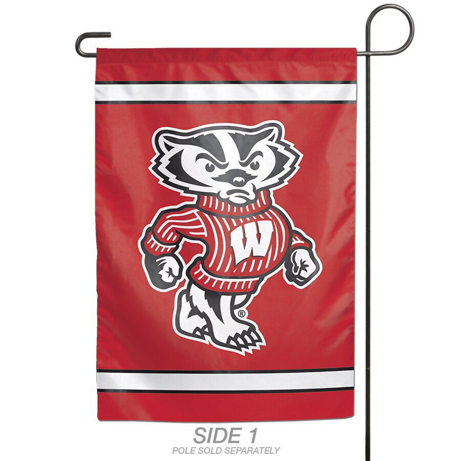 WinCraft Sports 1-ft W x 1.5-ft H Wisconsin State Badgers Garden Flag ...