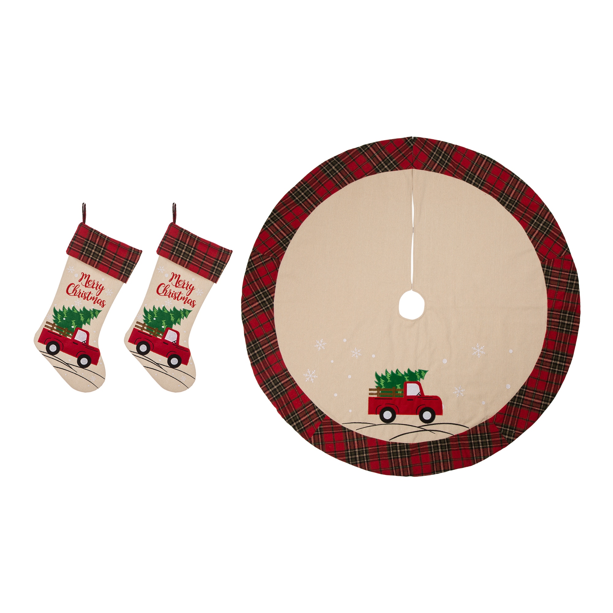 Christmas Stocking Polyester Linen