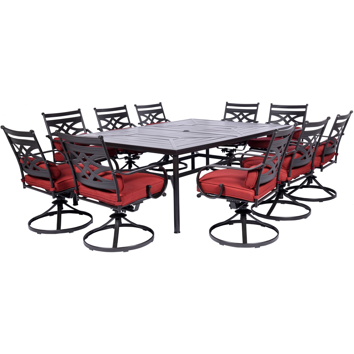 Hanover MCLRDN11PCSW10-CHL Patio-Dining-Sets - View #2
