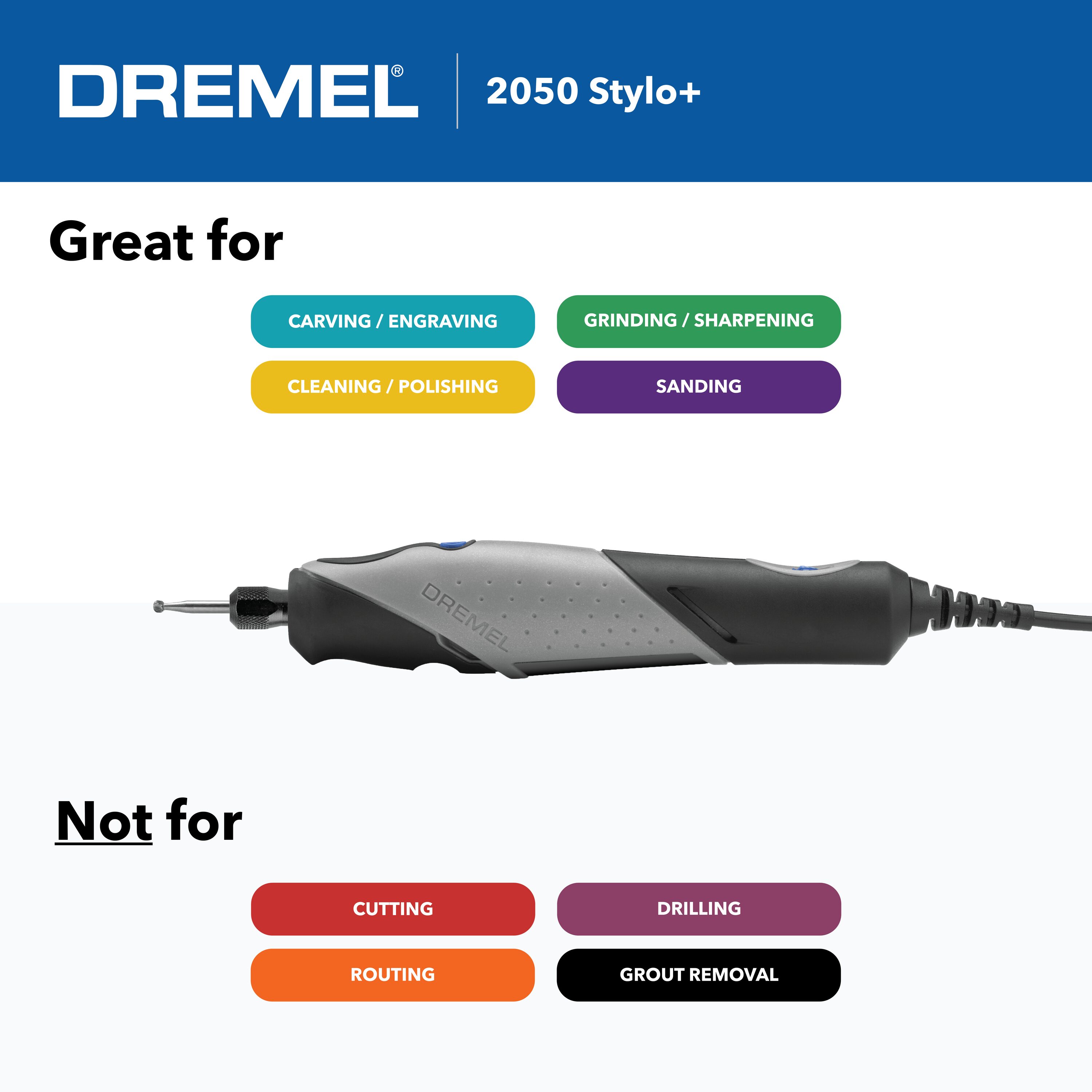 Dremel Stylo+ Variable Speed Corded 0.5-Amp Crafting Rotary Tool Kit
