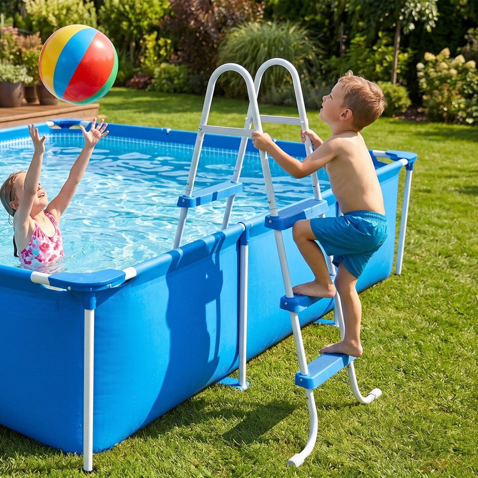 Bestcore LW114BCSY0934 Above-Ground-Pool-Lad-Steps - View #3