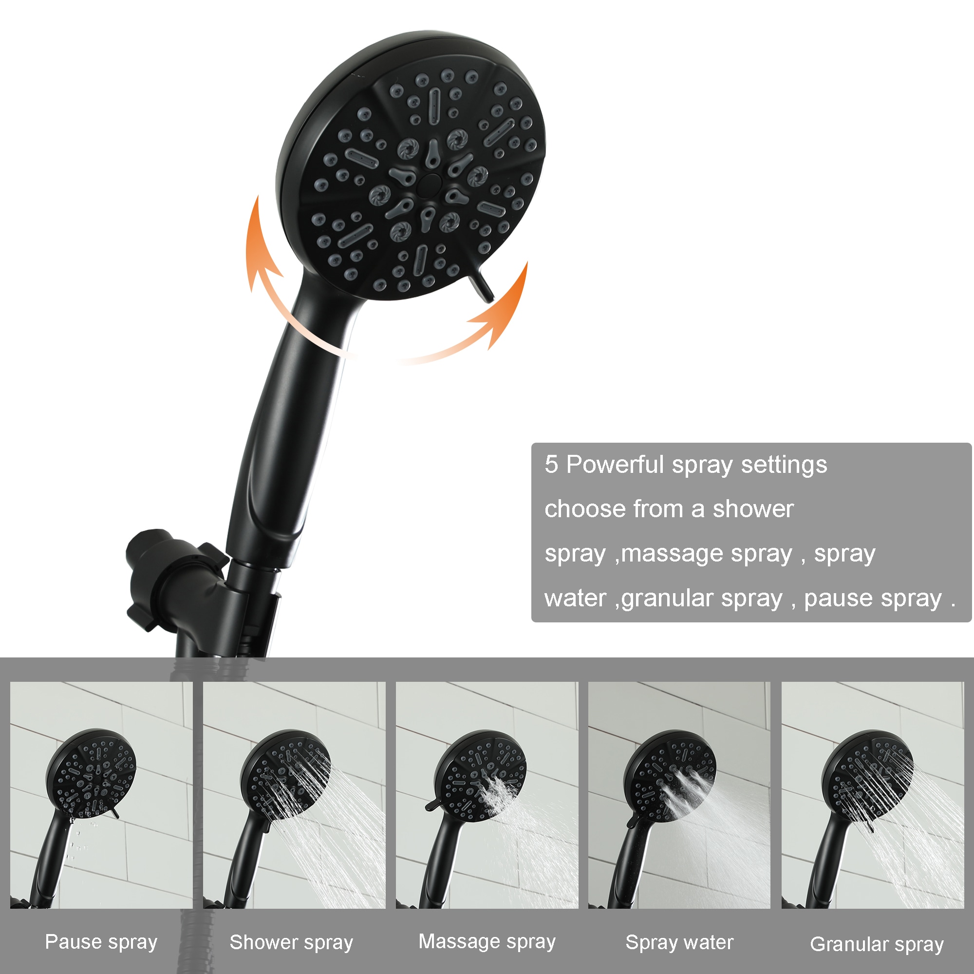 CASAINC CASATW201-5MB Fixed-Showerhead - View #4