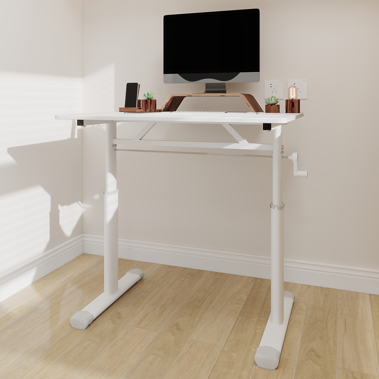 LOVMOR SF-WO-W1935P338346 Adjustable Study Desk for Kids Adults Height Adjustable Compact Design