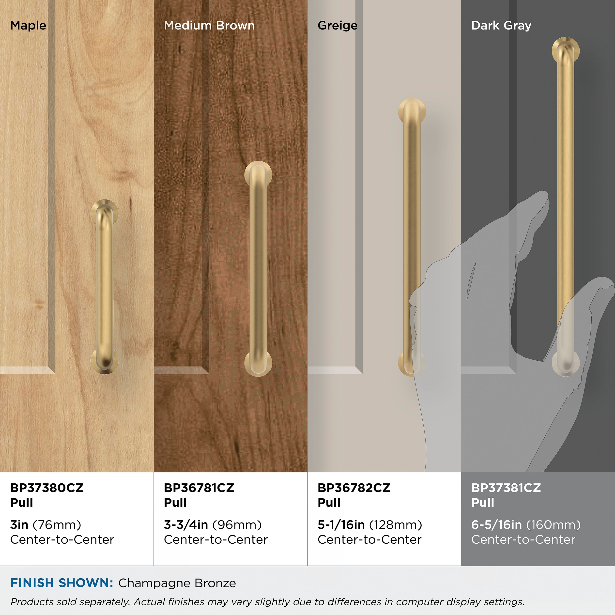 Amerock BP37381CZ Cabinet-Pulls - View #2