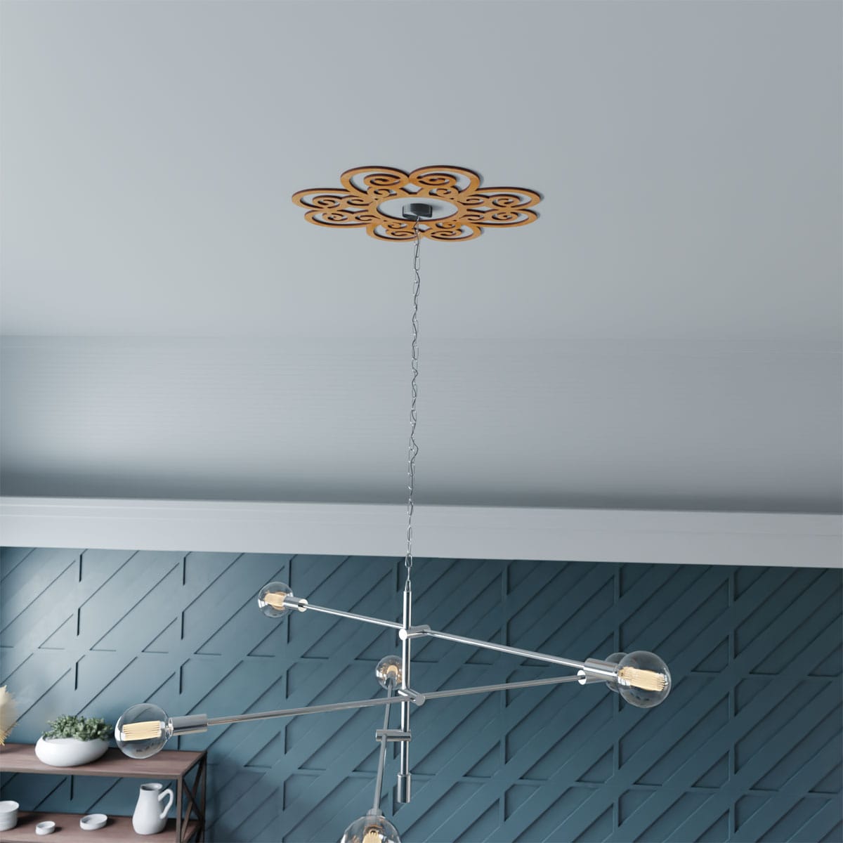 Ekena Millwork CMWP22X22X0250COAL Ceiling-Medallions - View #7