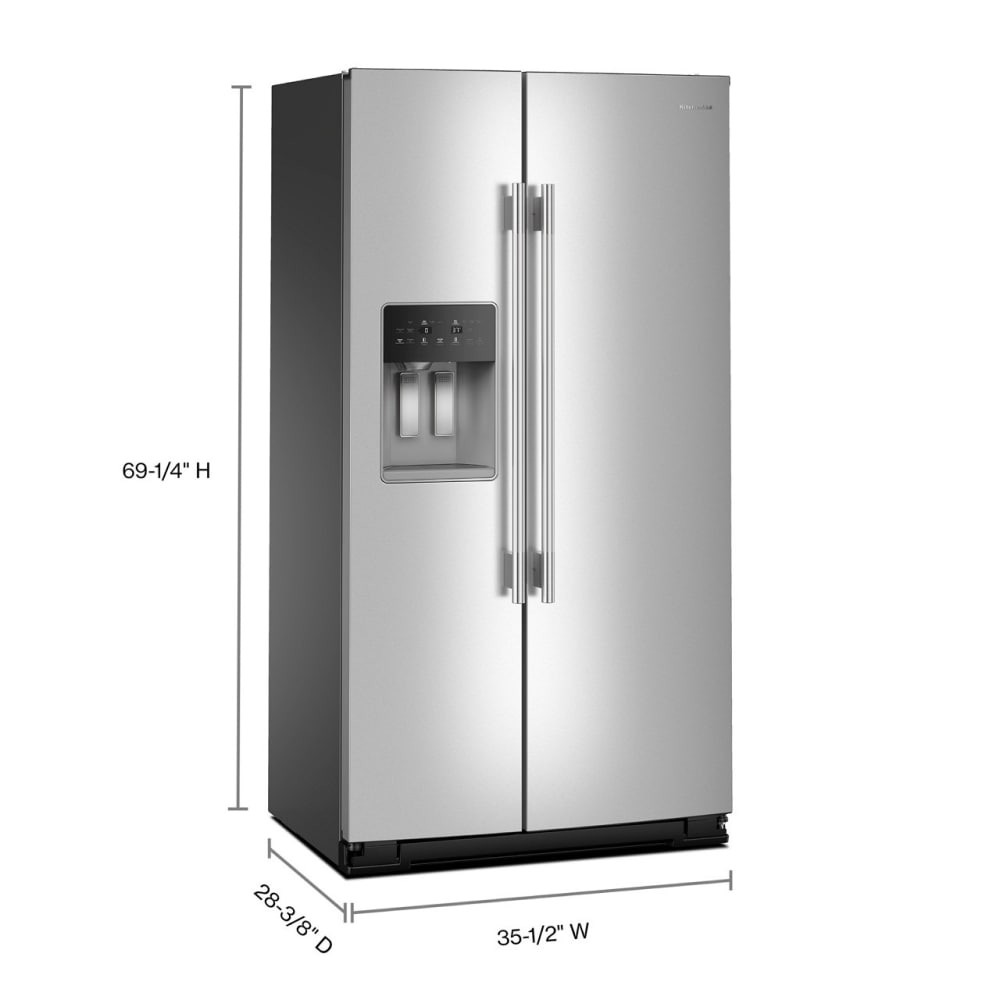 KitchenAid KRSC536RPS Side-By-Side - View #4