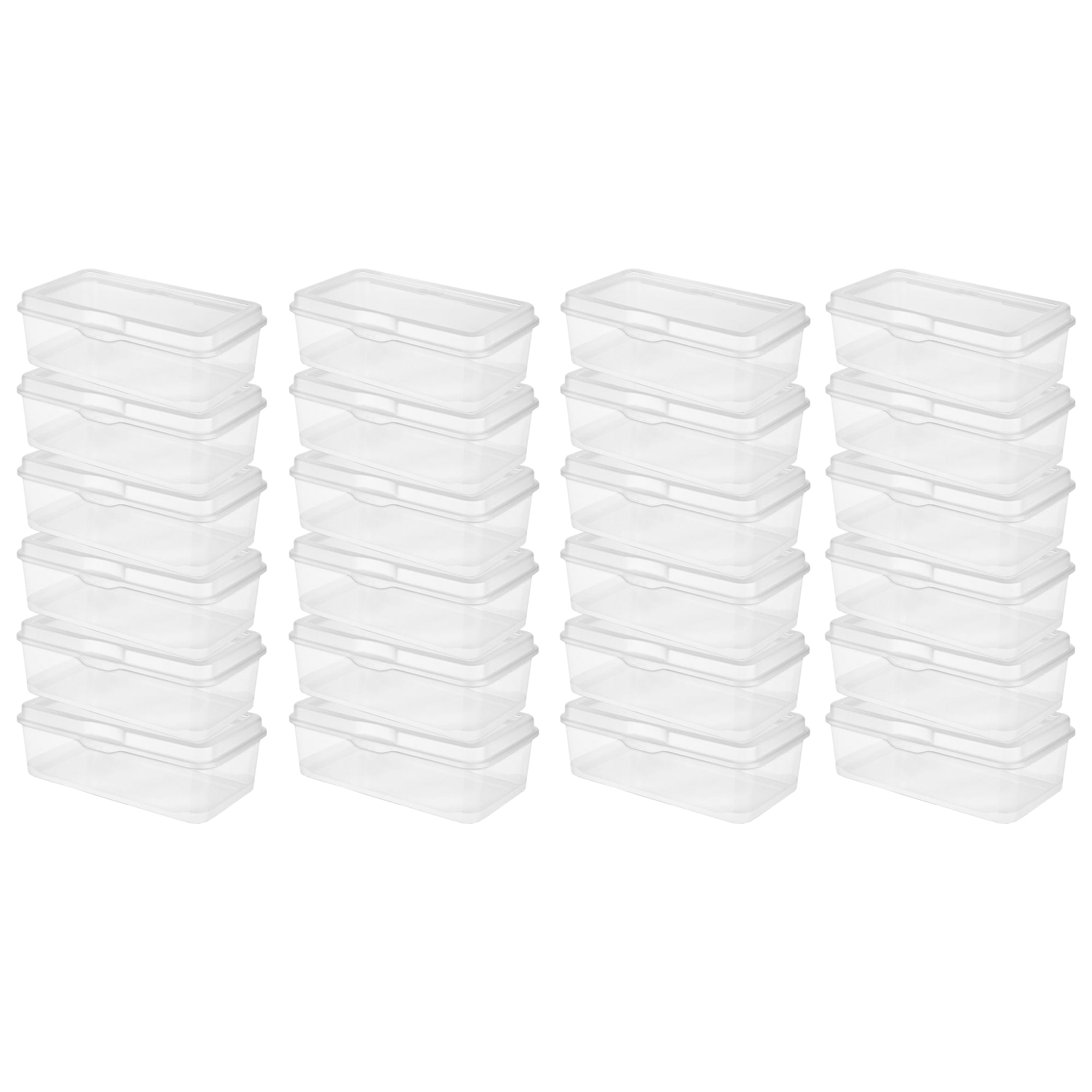 IRIS 9-Pack Project Case Medium 0.5-Gallons (2.5-Quart) Clear Tote with  Standard Snap Lid at