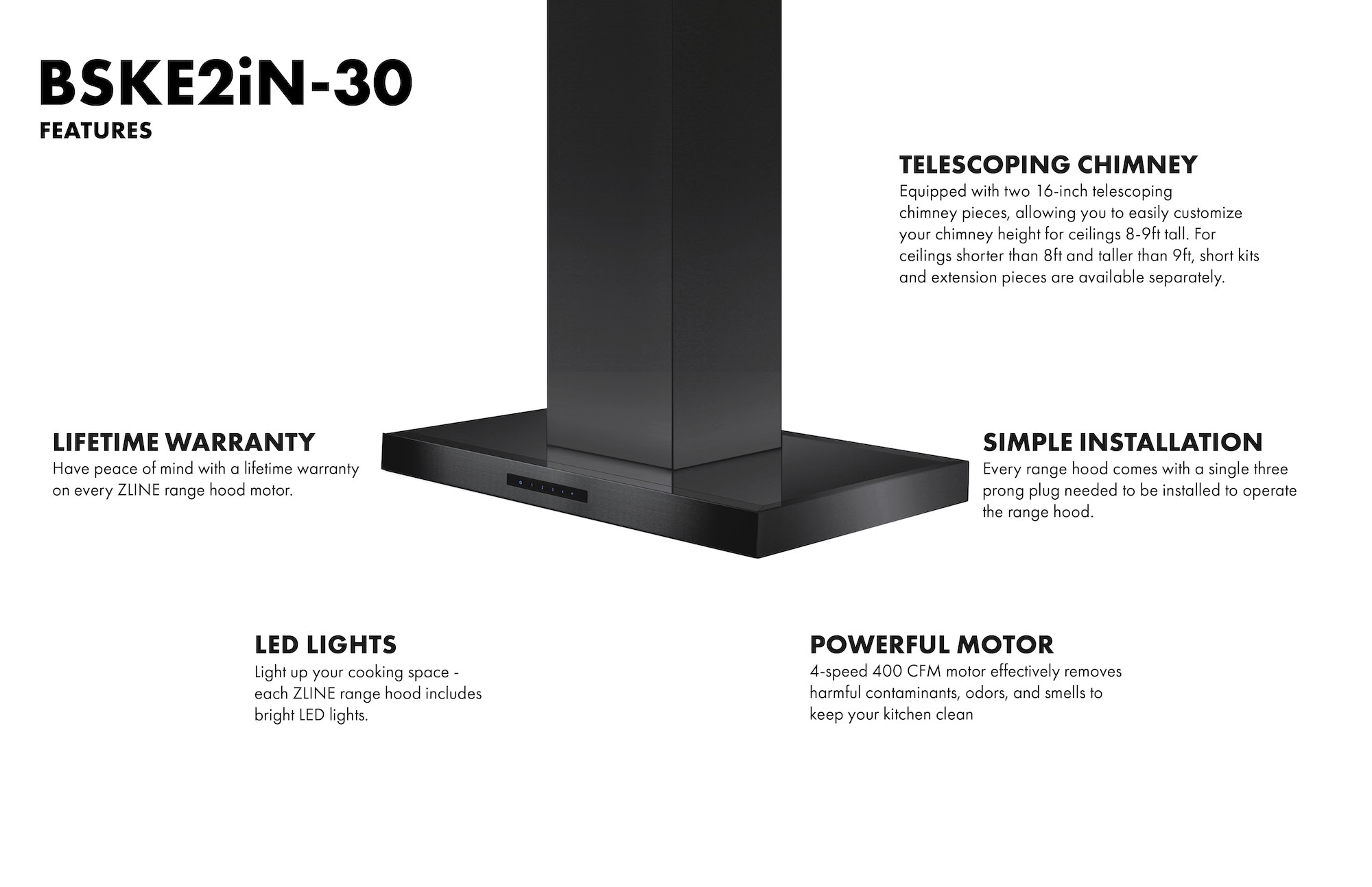 ZLINE KITCHEN & BATH BSKE2IN-30 Island-Range-Hoods - View #9