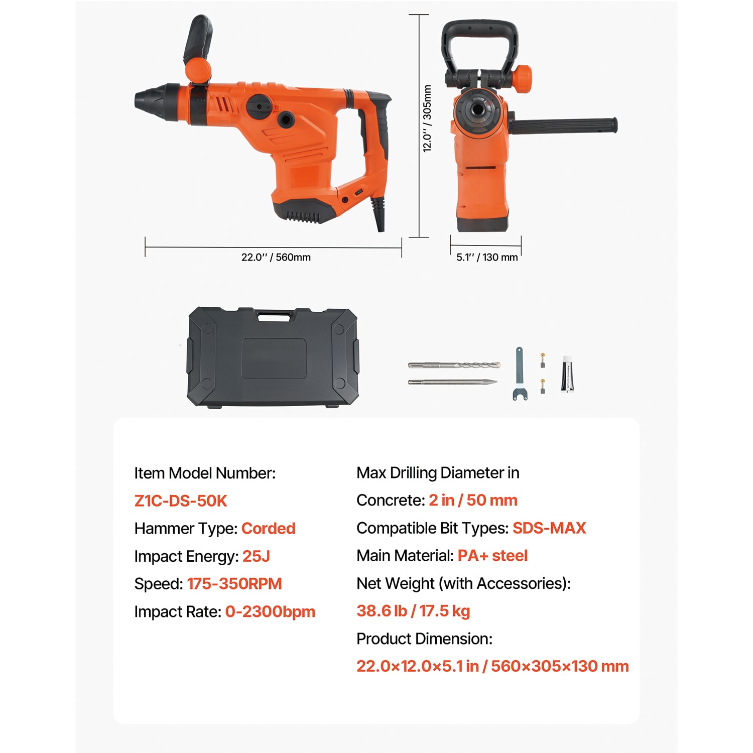 SVOPES SVOPESDC20YSD13511V1 Cordless-Rotary-Hammers - View #8