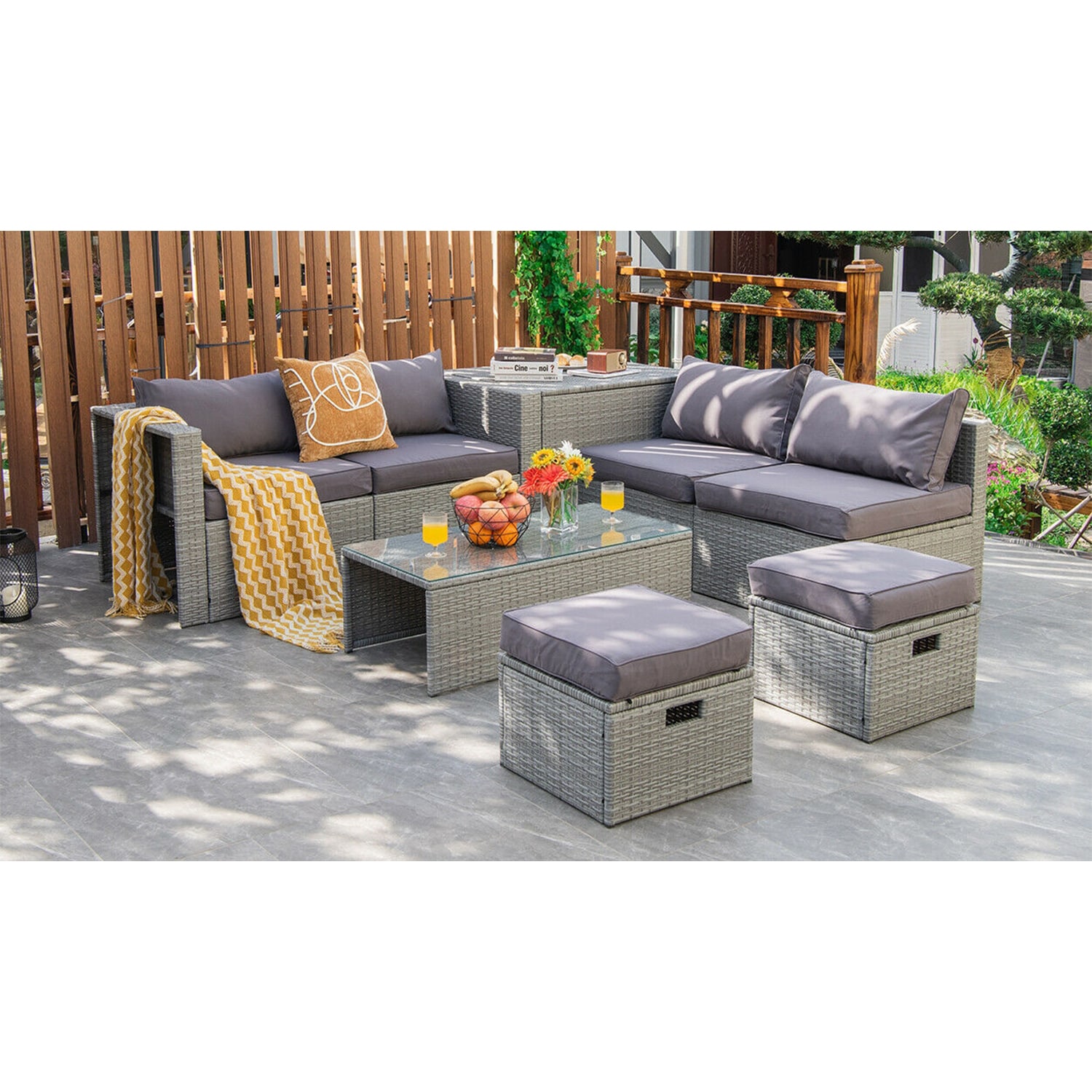 Forclover HYFC-8604GR Patio-Conversation-Sets - View #5