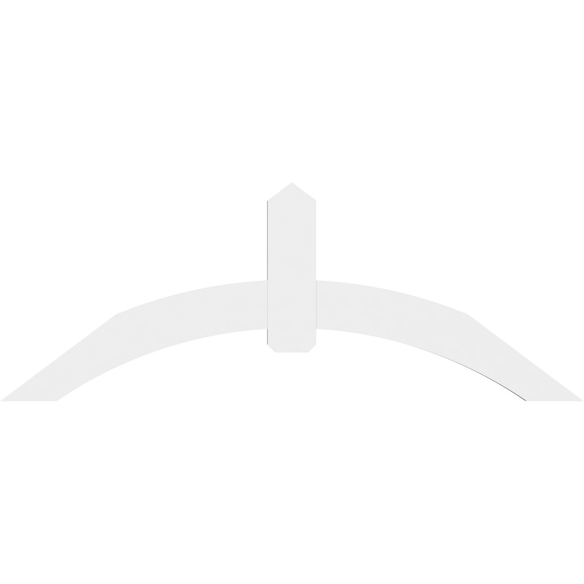 Ekena Millwork GBP072X27X0206ARC00 Exterior-Brackets-Braces - View #2