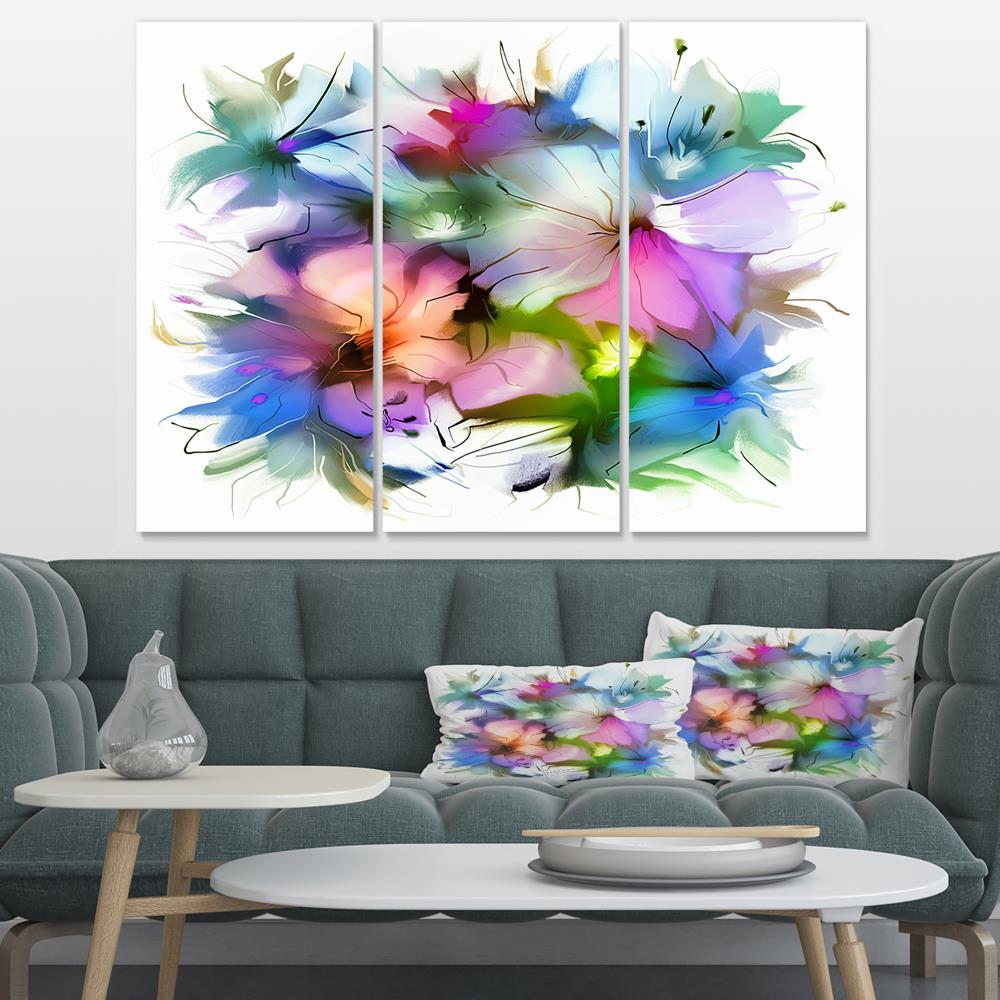 Designart 28-in H x 36-in W Floral Print on Canvas at Lowes.com