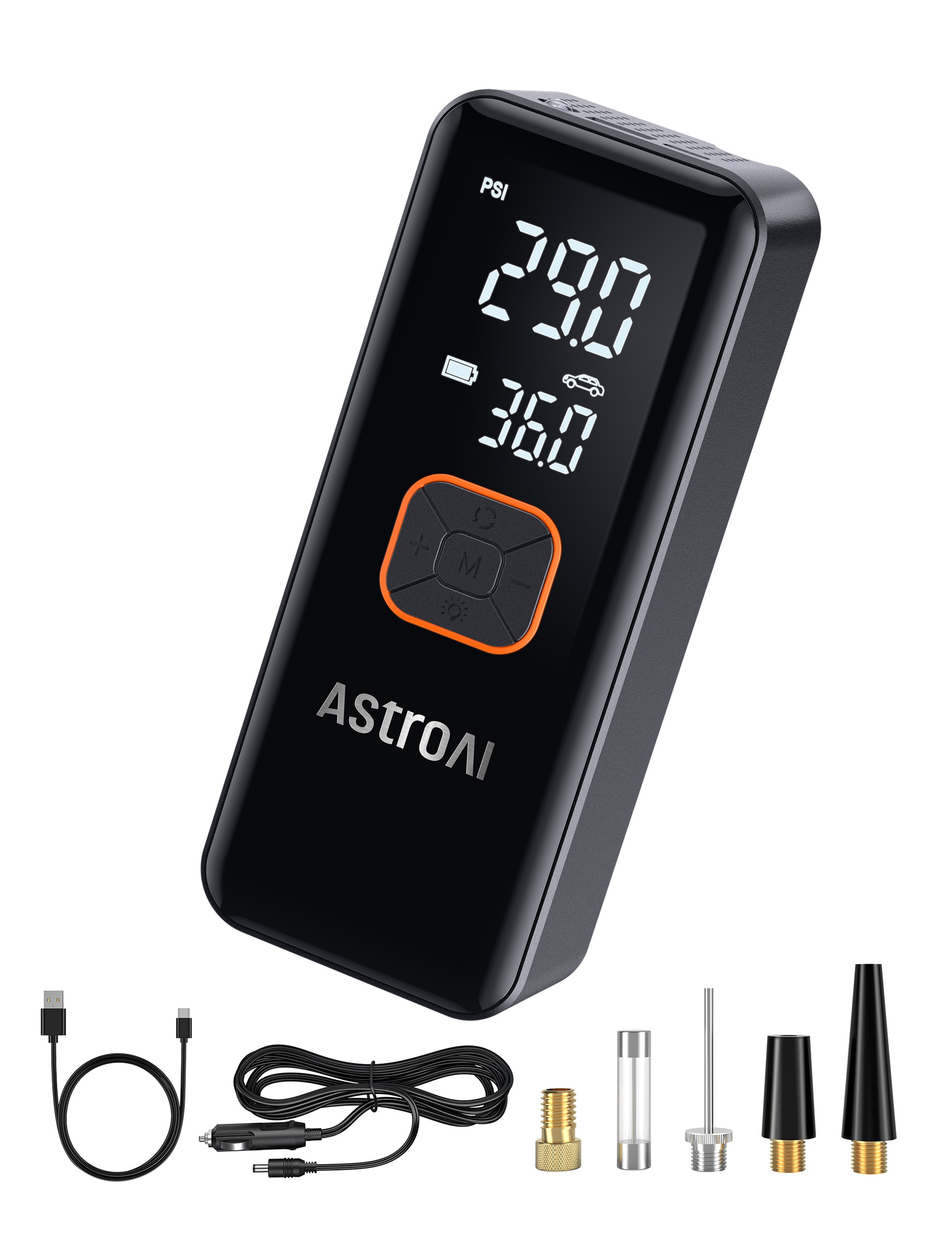 AstroAI AC21BK 12-volt Li-ion Air Inflator (Power Source: Battery )