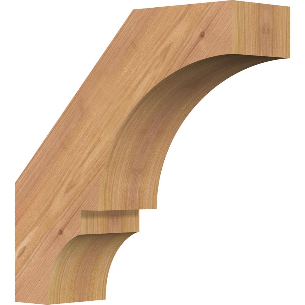 Ekena Millwork BRC04X12X12BOA00SWR 3-1/2-in x 12-in x 12-in Western Red Cedar Unfinished Wood Balboa Smooth Knee Brace