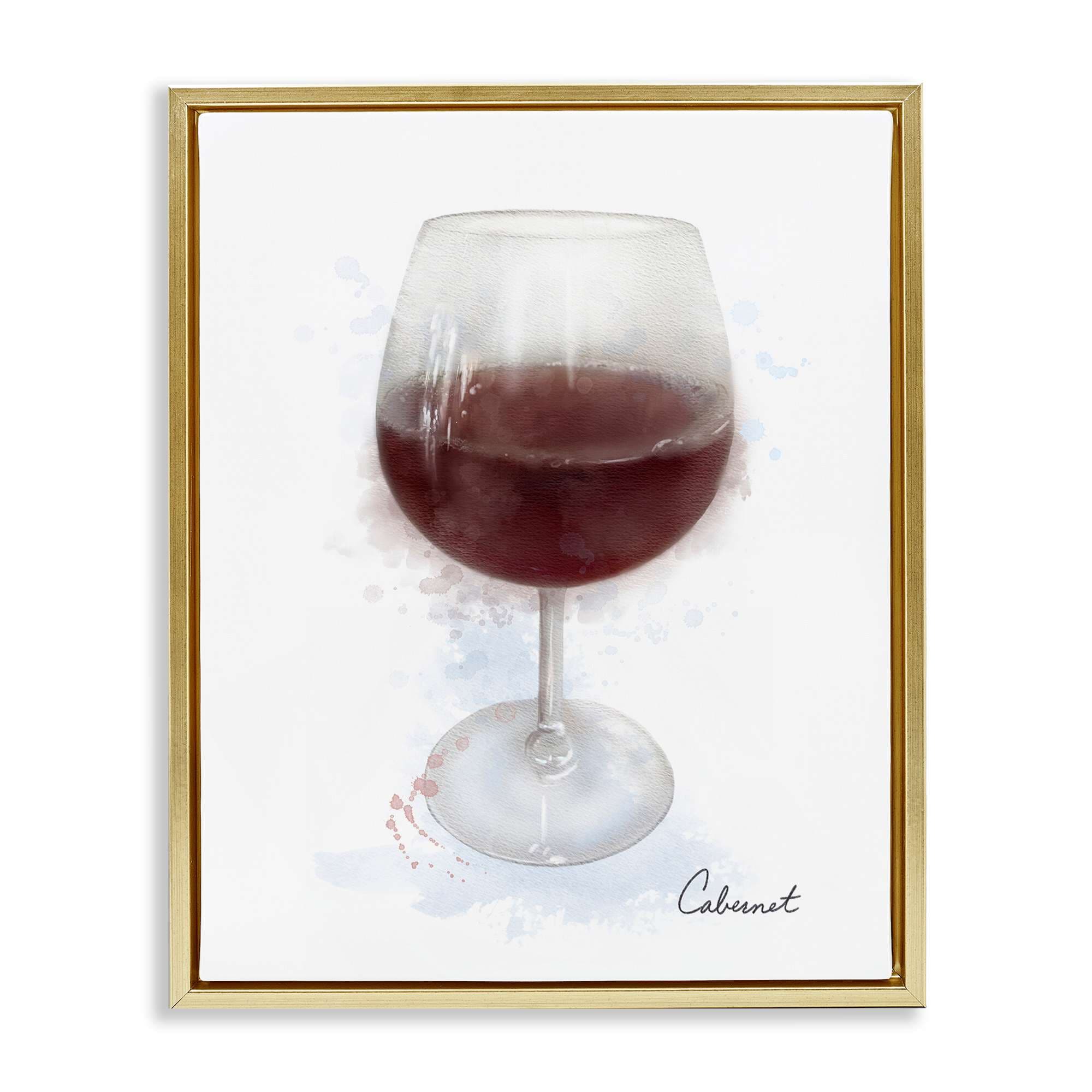 Stupell Industries BS-512-FFG-16X20 Modern Cabernet in Glass Floating Frame design by Matthew Piotrowicz