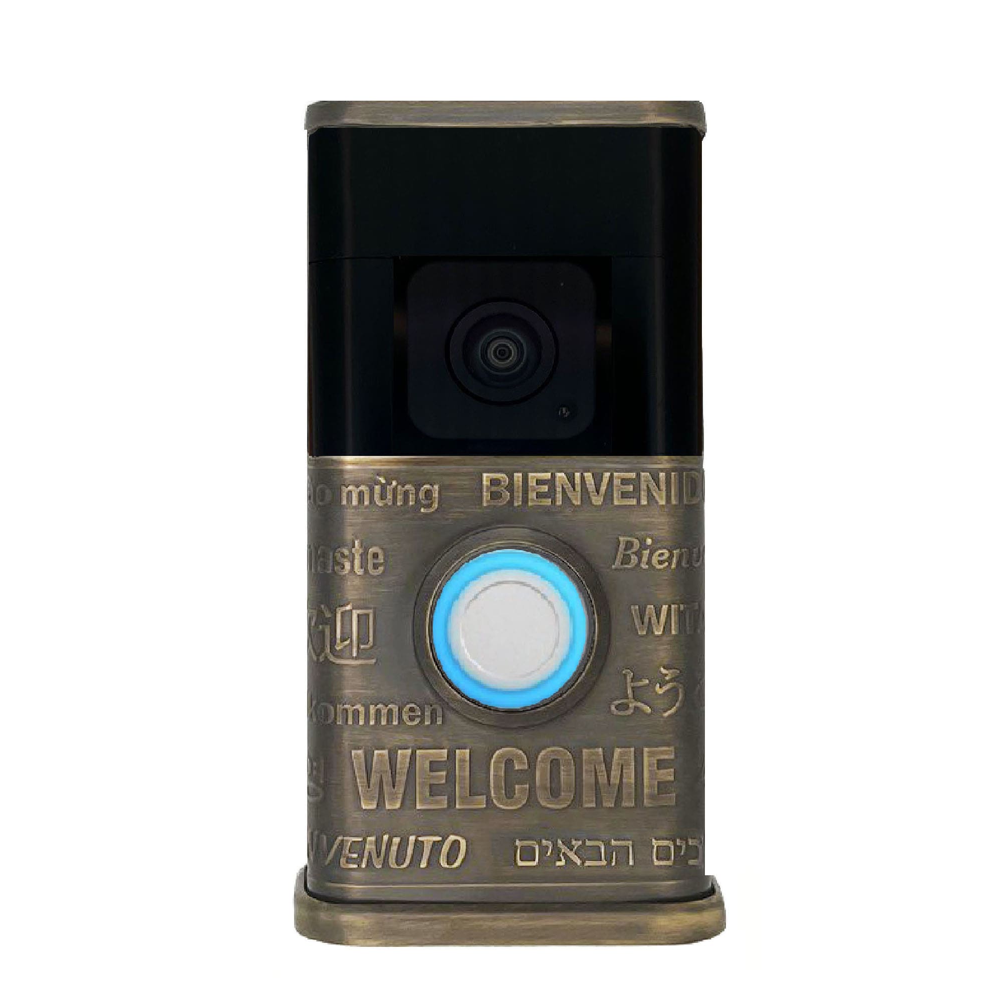 Michael Healy MHVR30082 Video Doorbell Decorative Covers (R3 Collection) Brown Doorbell skin
