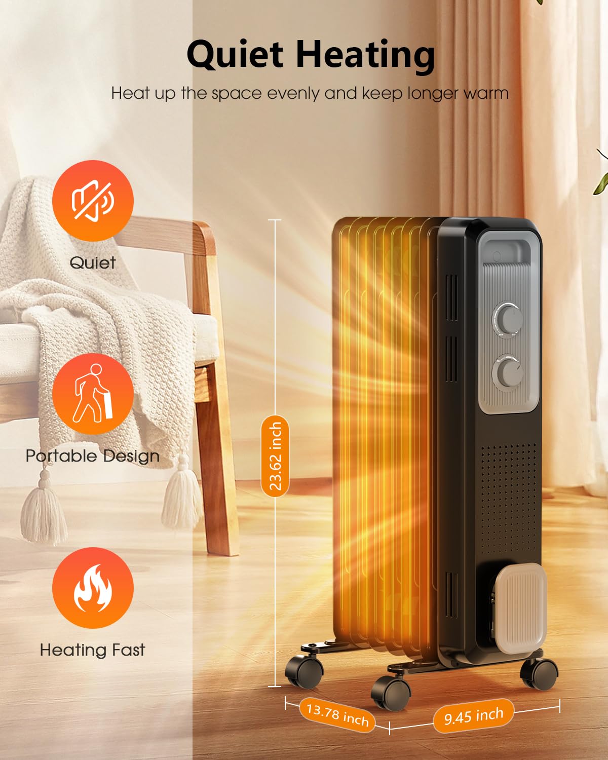 COWSAR LSU630193G Portable-Electric-Heat - View #4
