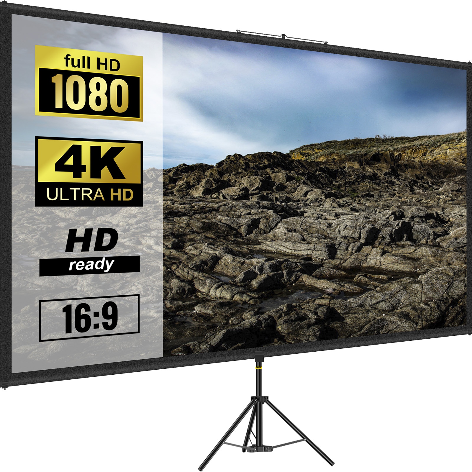 VEVOR TYPMDZC110169N4Z0V0 96.1-Inches L x 79-Inches W x 53.9-Inches H Indoor/Outdoor Movie Screen