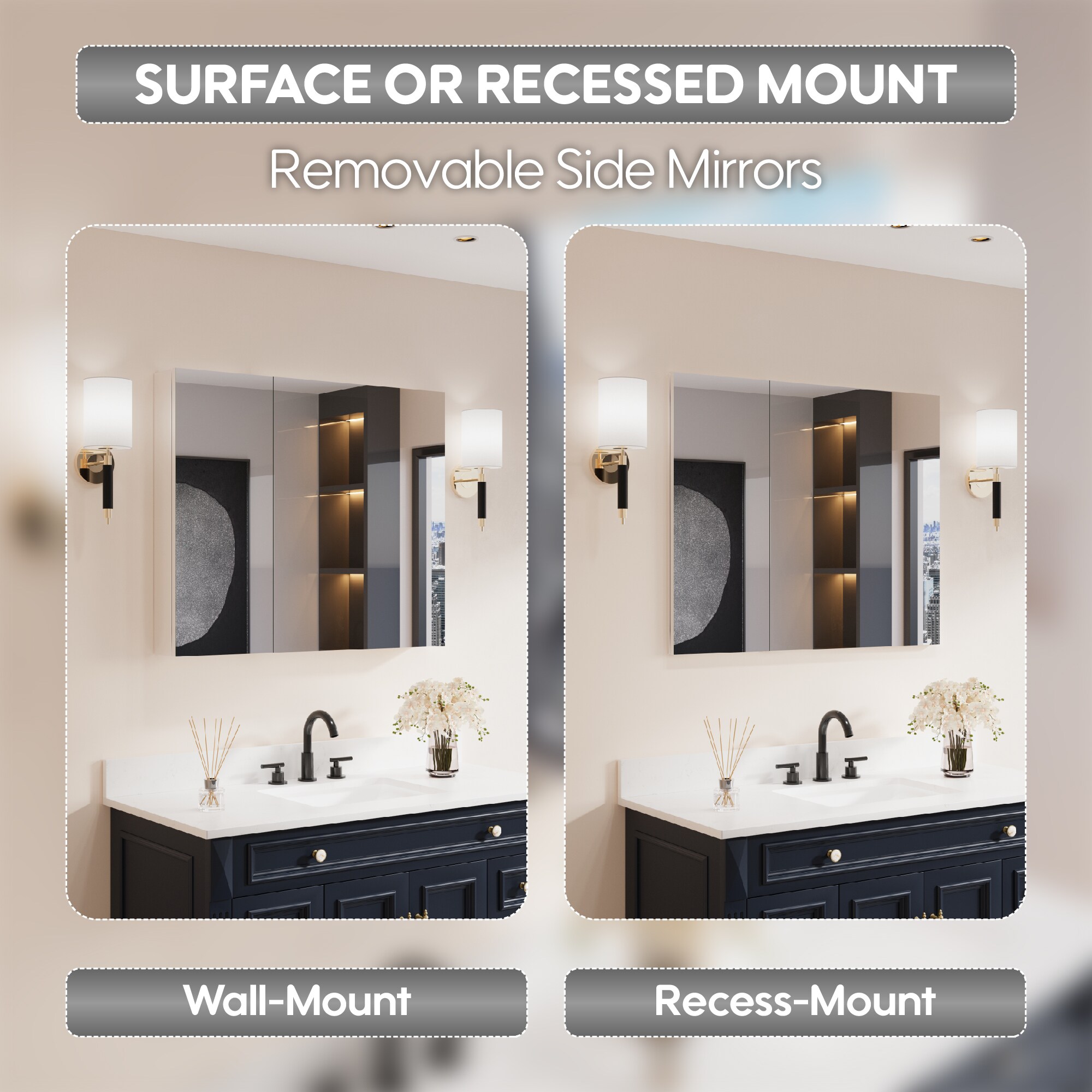 Forclover MRW-JG3630 Bathroom-Medicine-Cabinets - View #6