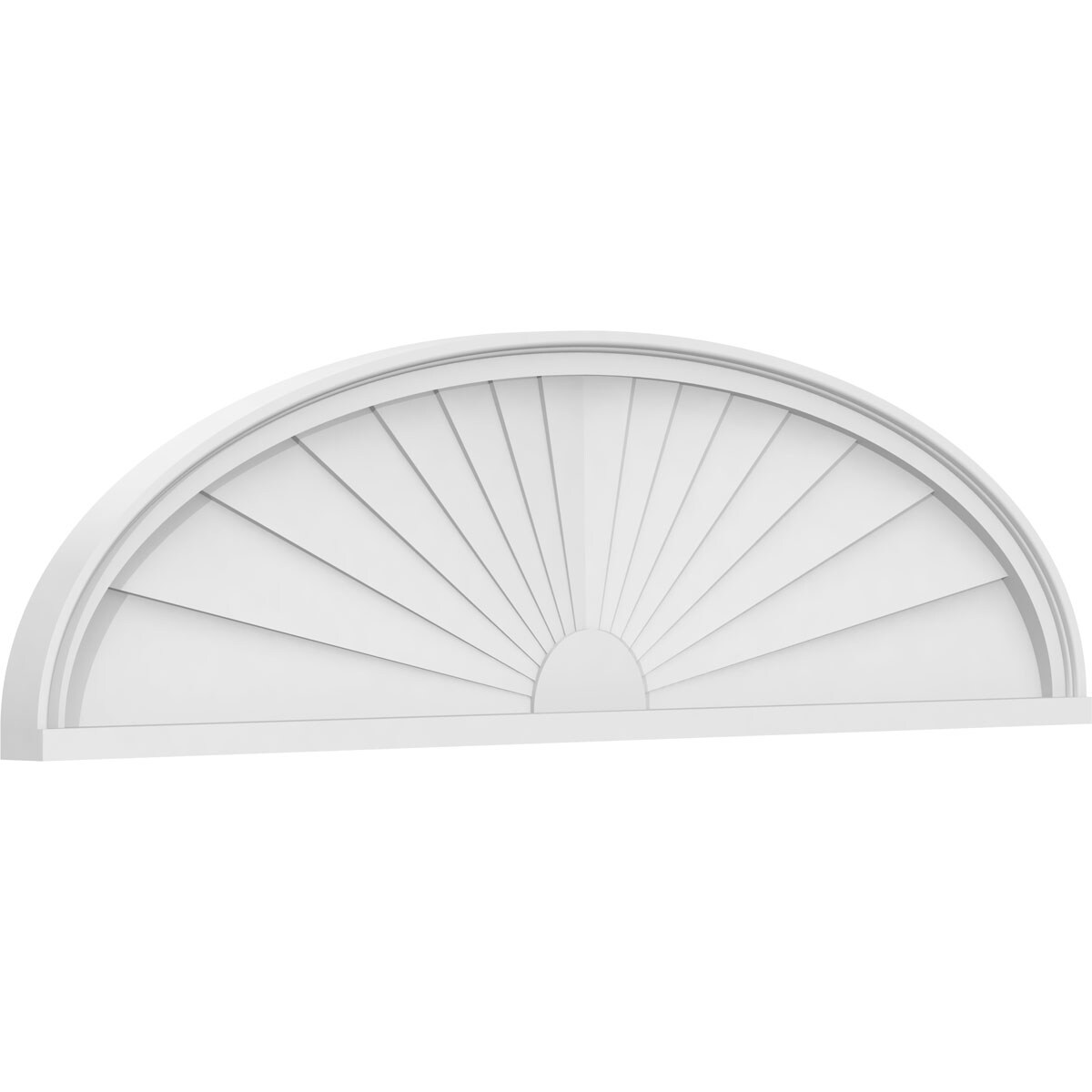 Ekena Millwork PEDPS052X140ELL01 52-Inches W x 14-Inches L PVC Pediment