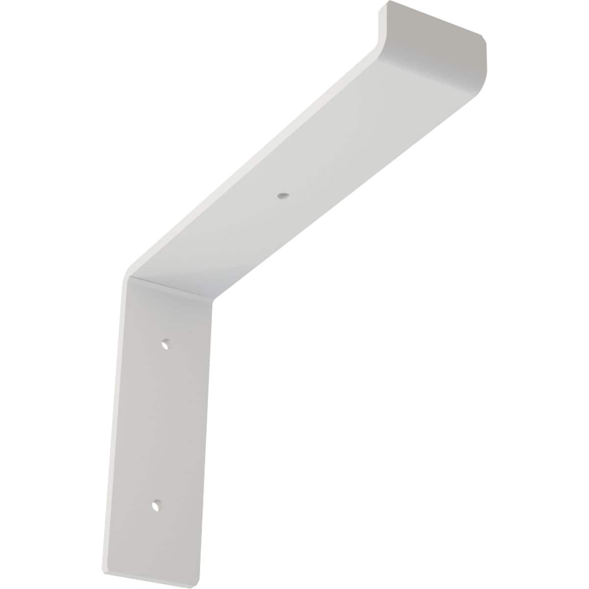 Ekena Millwork BKTM02X10X07TSPWH Steel Truss Shelf 10-in x 2-in x 7.25-in Primed Steel Mounting Bracket