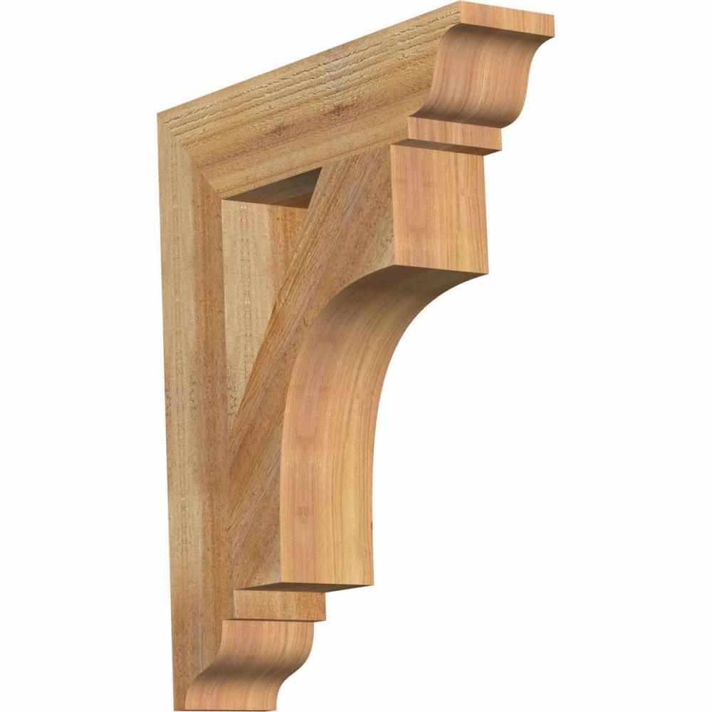 Ekena Millwork BKT04X18X22WTL01RWR Westlake traditional rough sawn 4-in x 18-in x 22-in Western red cedar Brown Wood Standard bracket