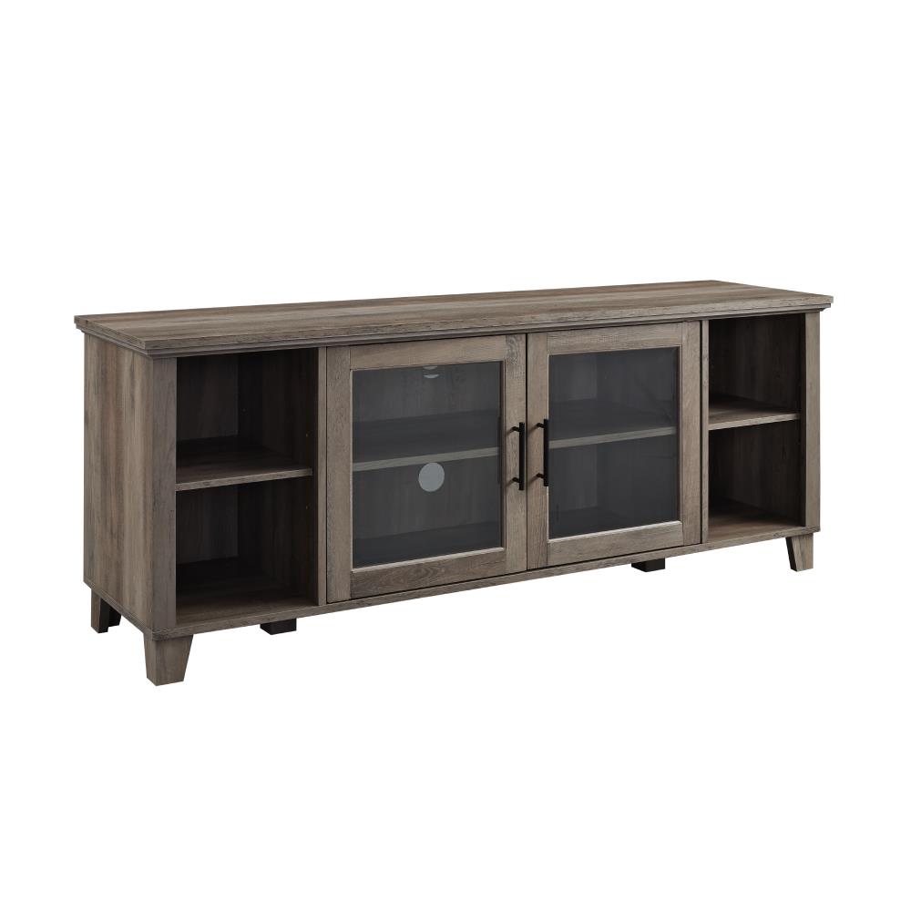 Walker Edison Transitional Grey Wash TV Stand (Accommodates TVs up to ...