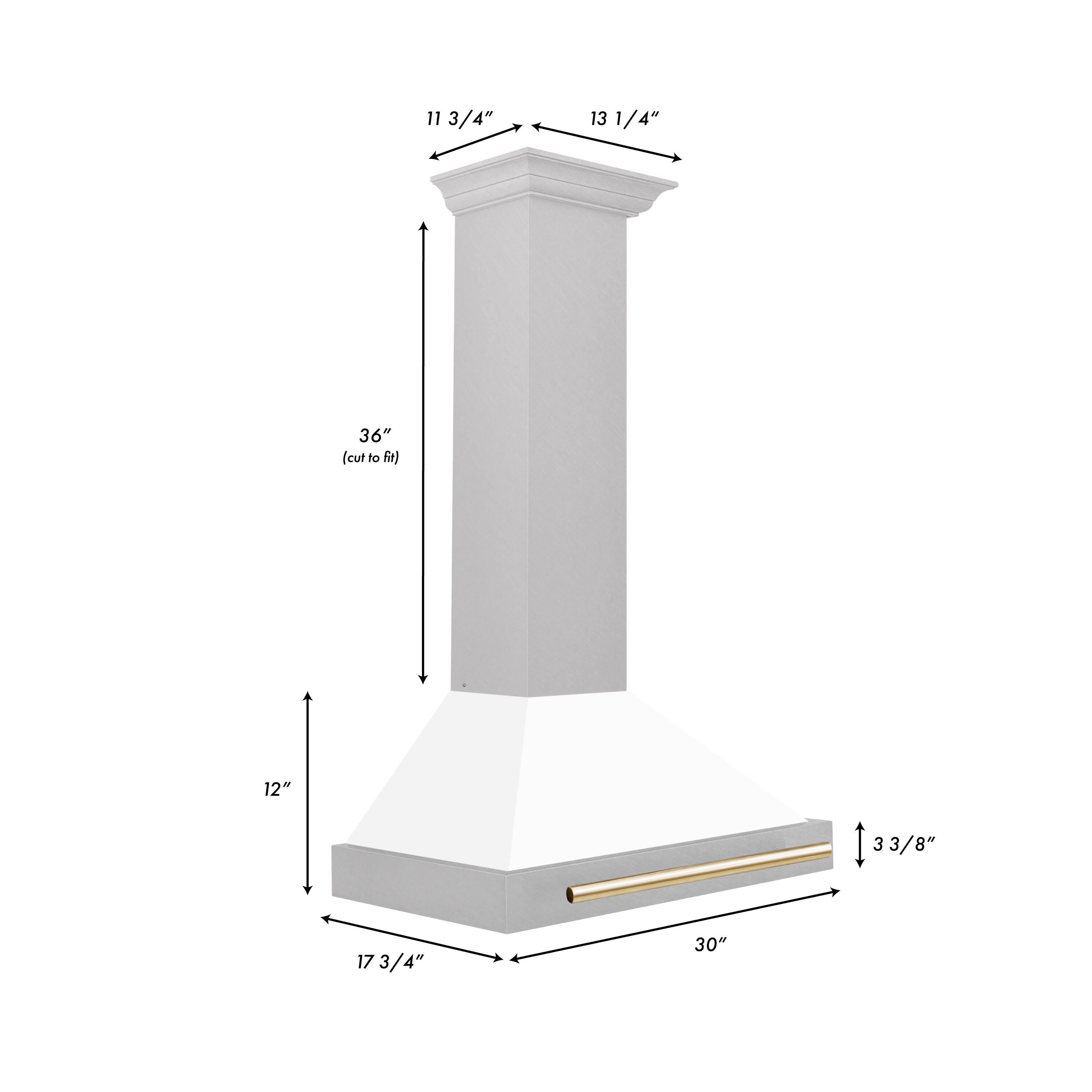 ZLINE KITCHEN & BATH KB4SNZ-WM30-G Wall-Mounted-Range-Hoods - View #3