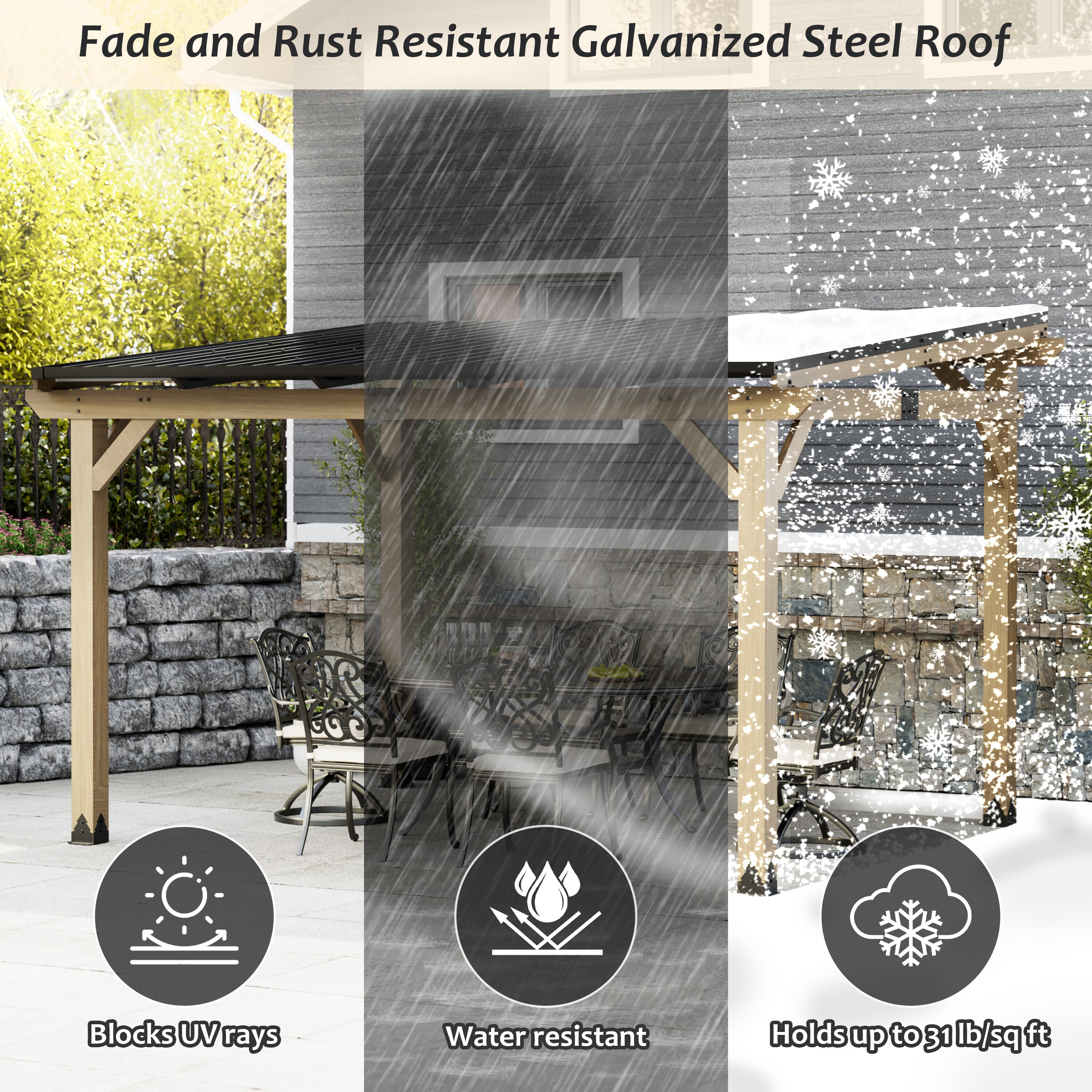 Dimakai DK-0605KD1604 Wood-Resin-Gazebos - View #5