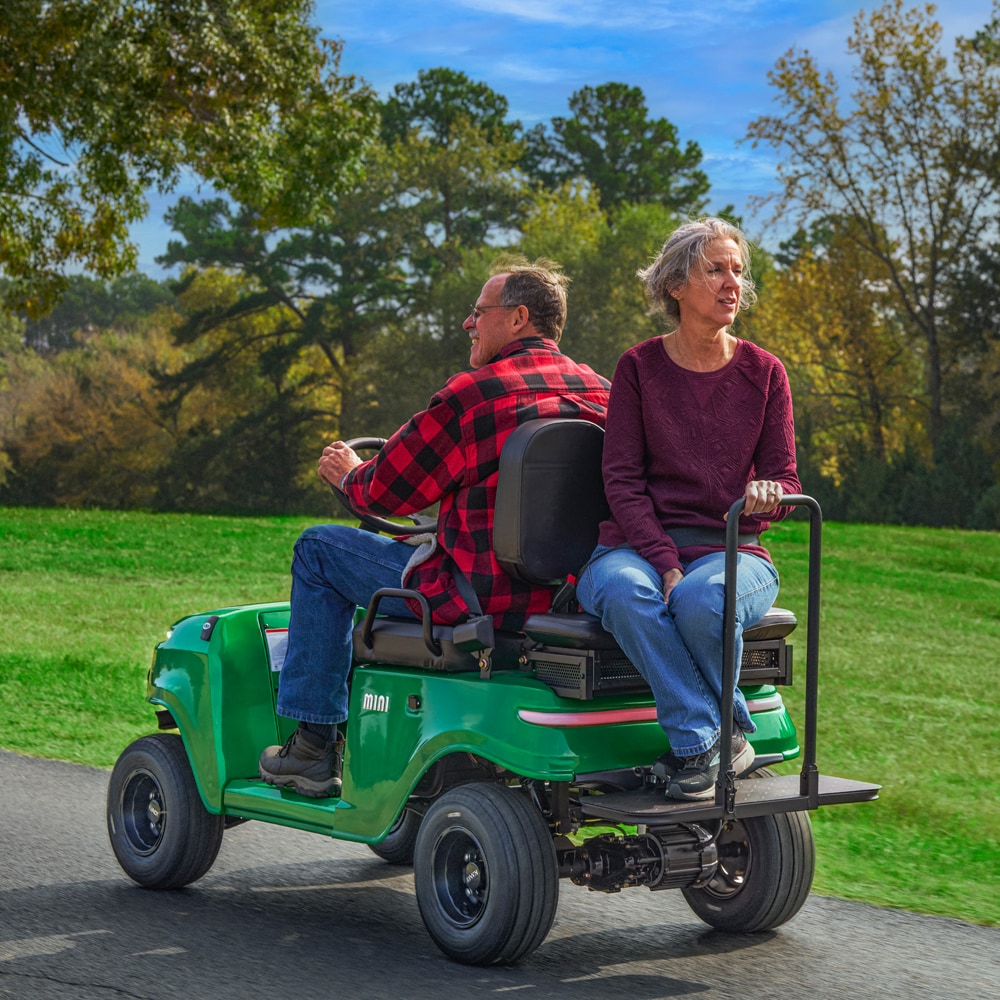 KANDI Mini 2 Seat Electric Golf Cart with Lithium Battery- Green in the ...